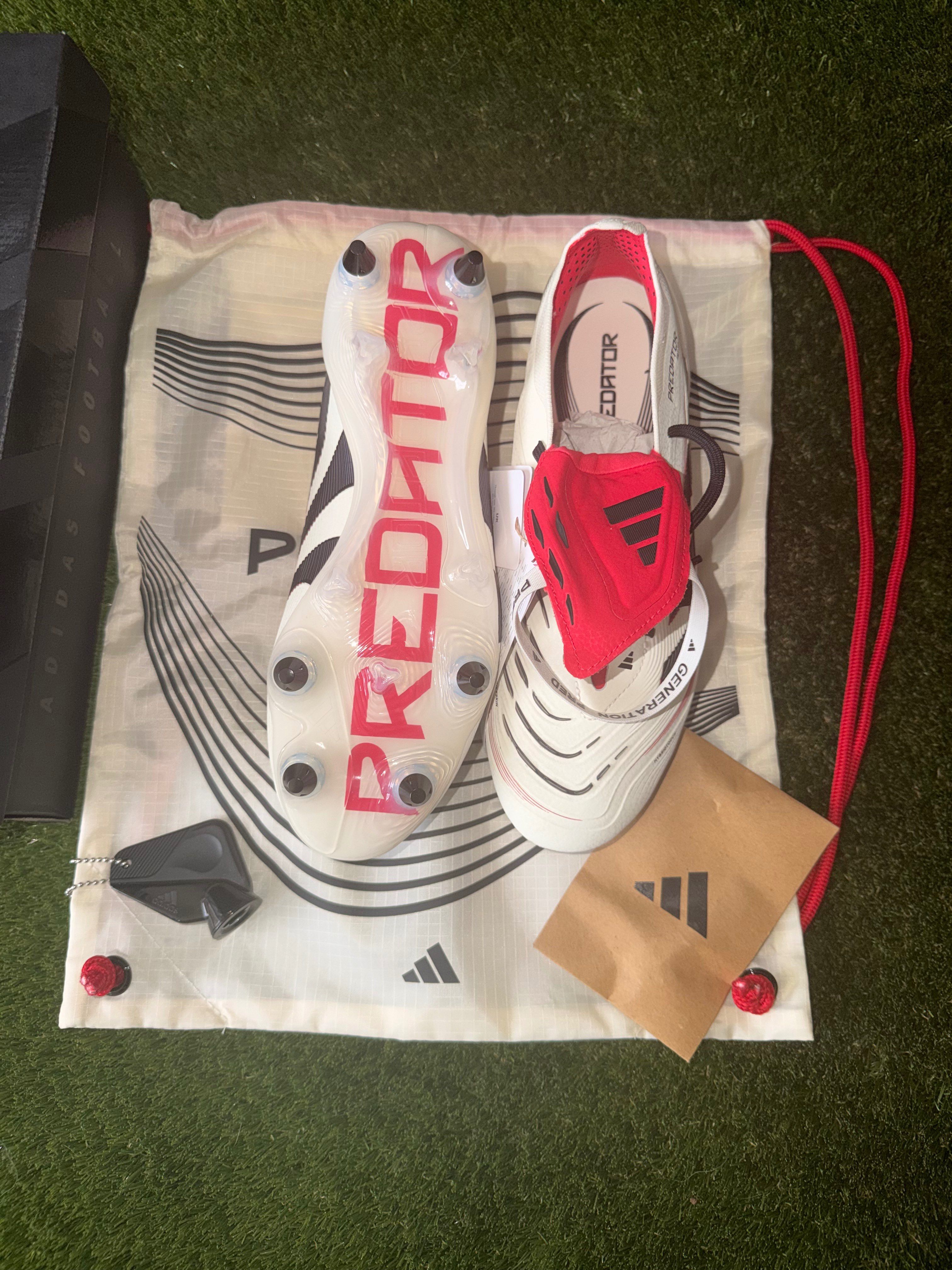 Adidas Predator Elite FT Soft Ground Off white / Red