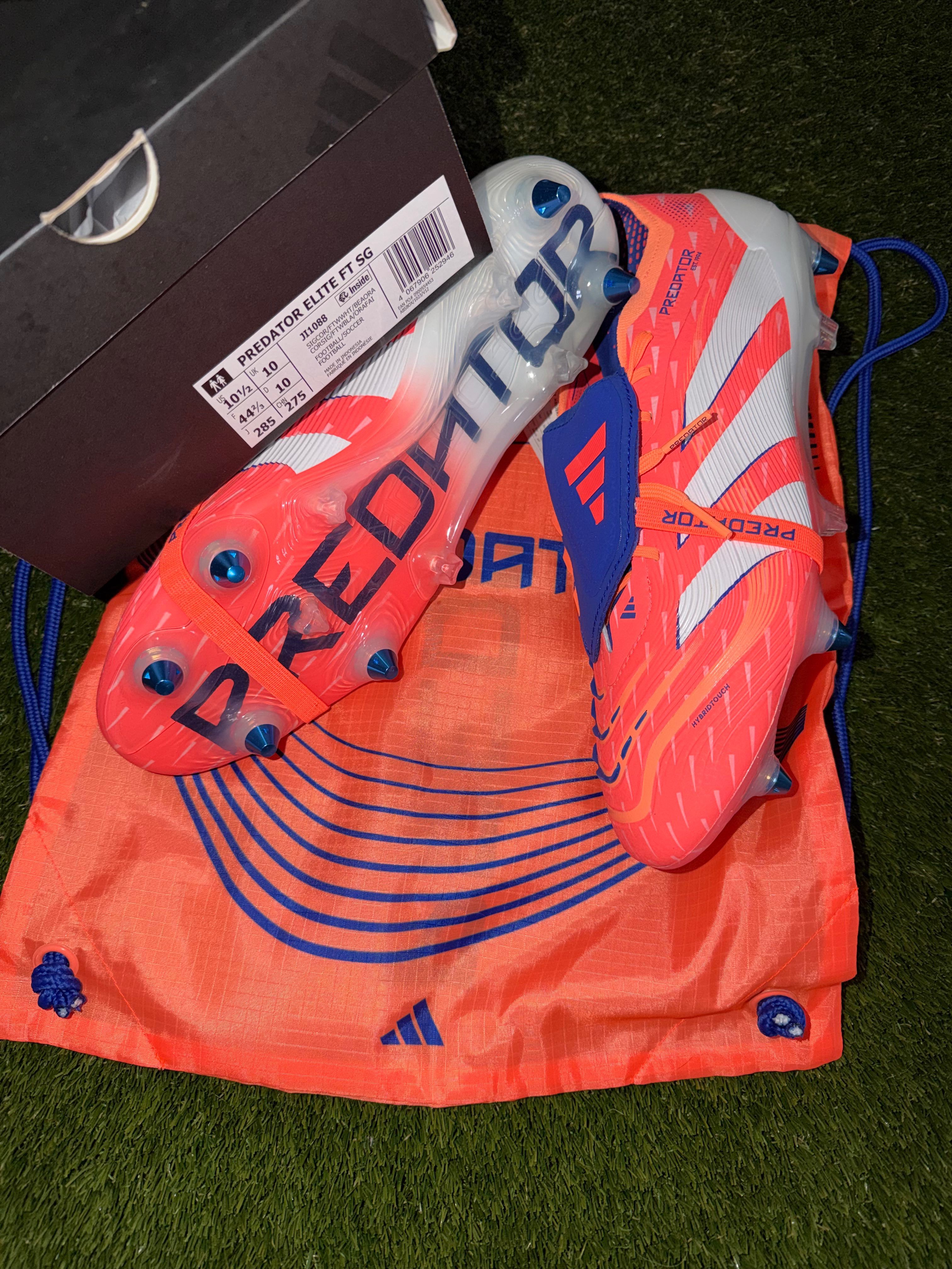 Adidas Predator Elite Tongue SG Orange / Blue