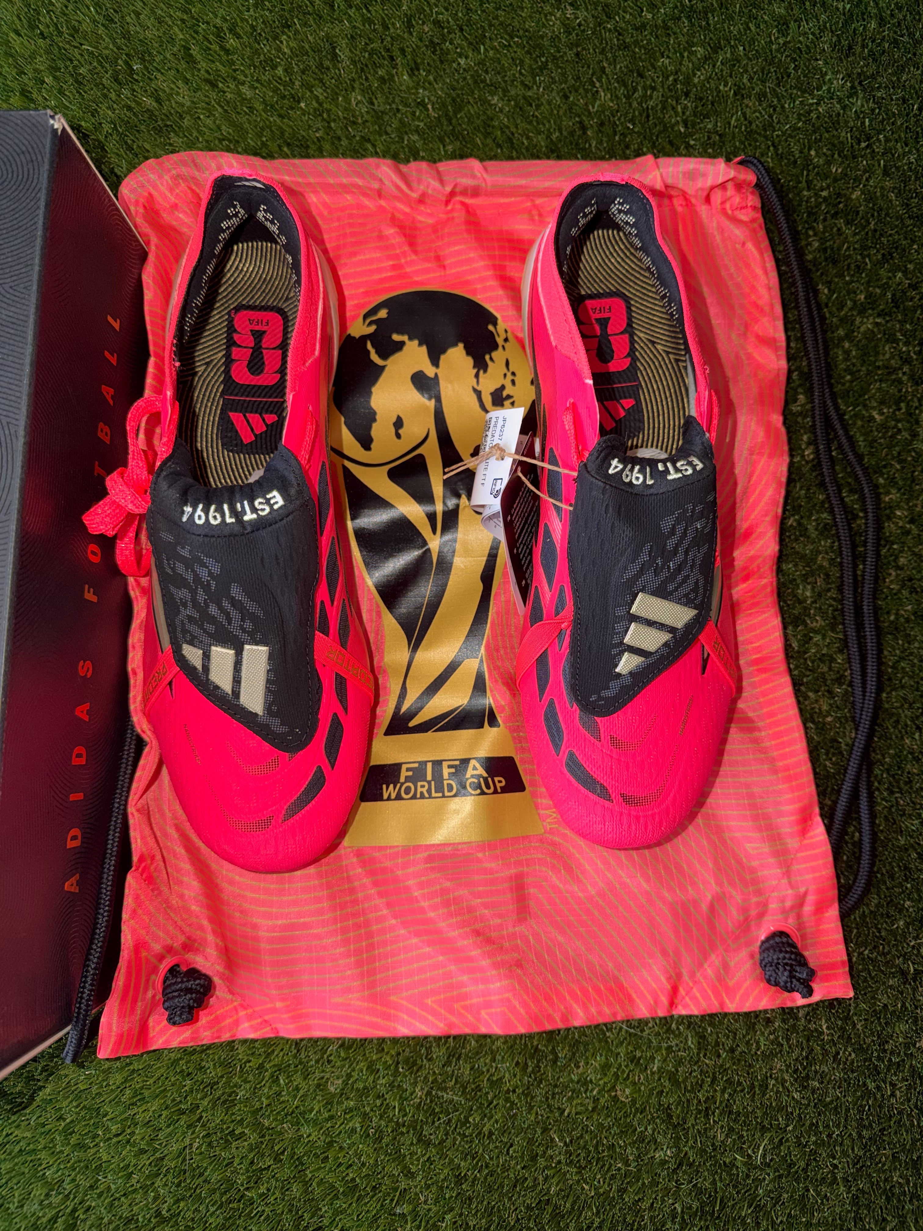 Adidas Predator Elite Tongue Firm Ground World Cup Black / Turbo Red