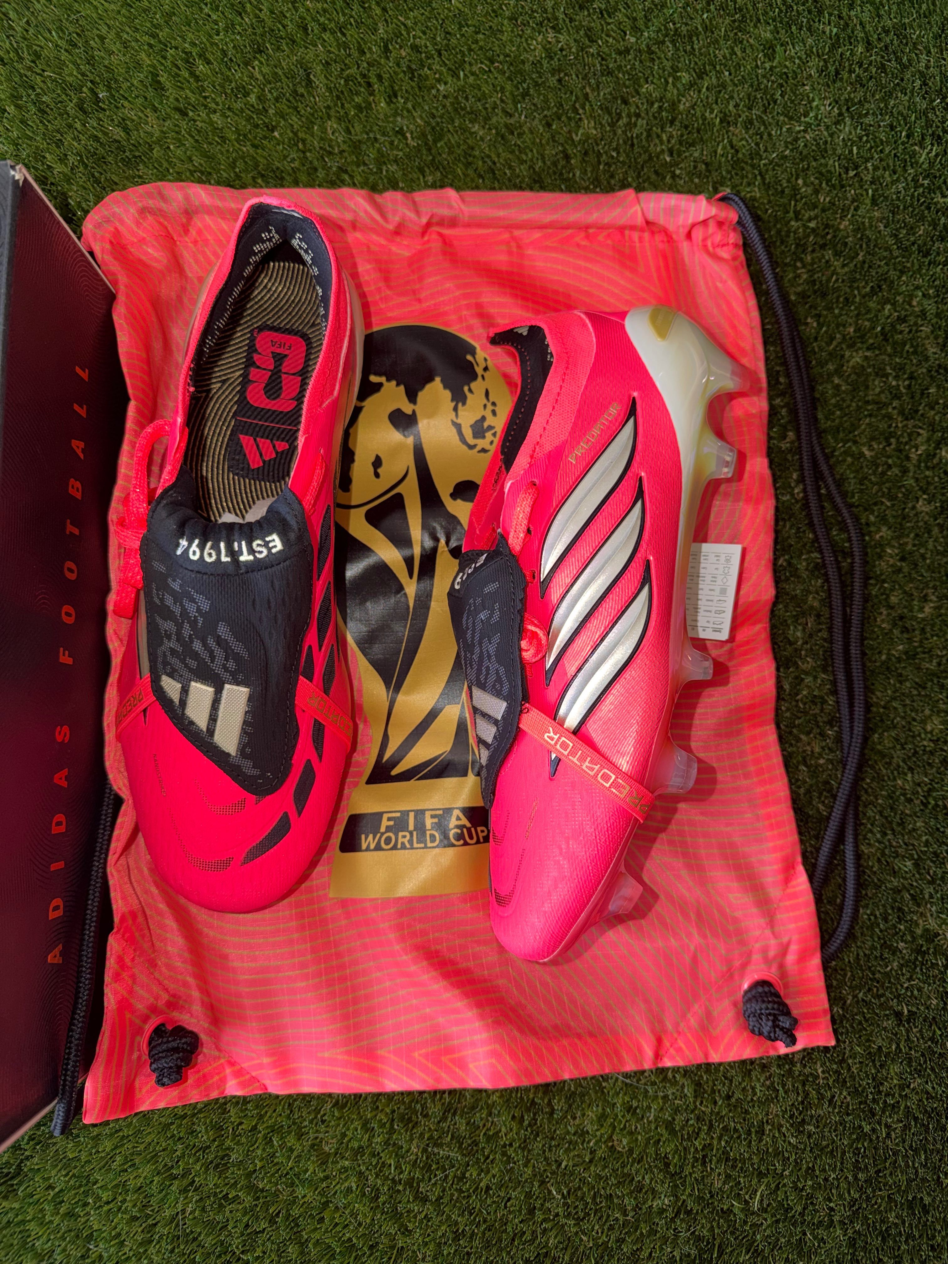 Adidas Predator Elite Tongue Firm Ground World Cup Black / Turbo Red