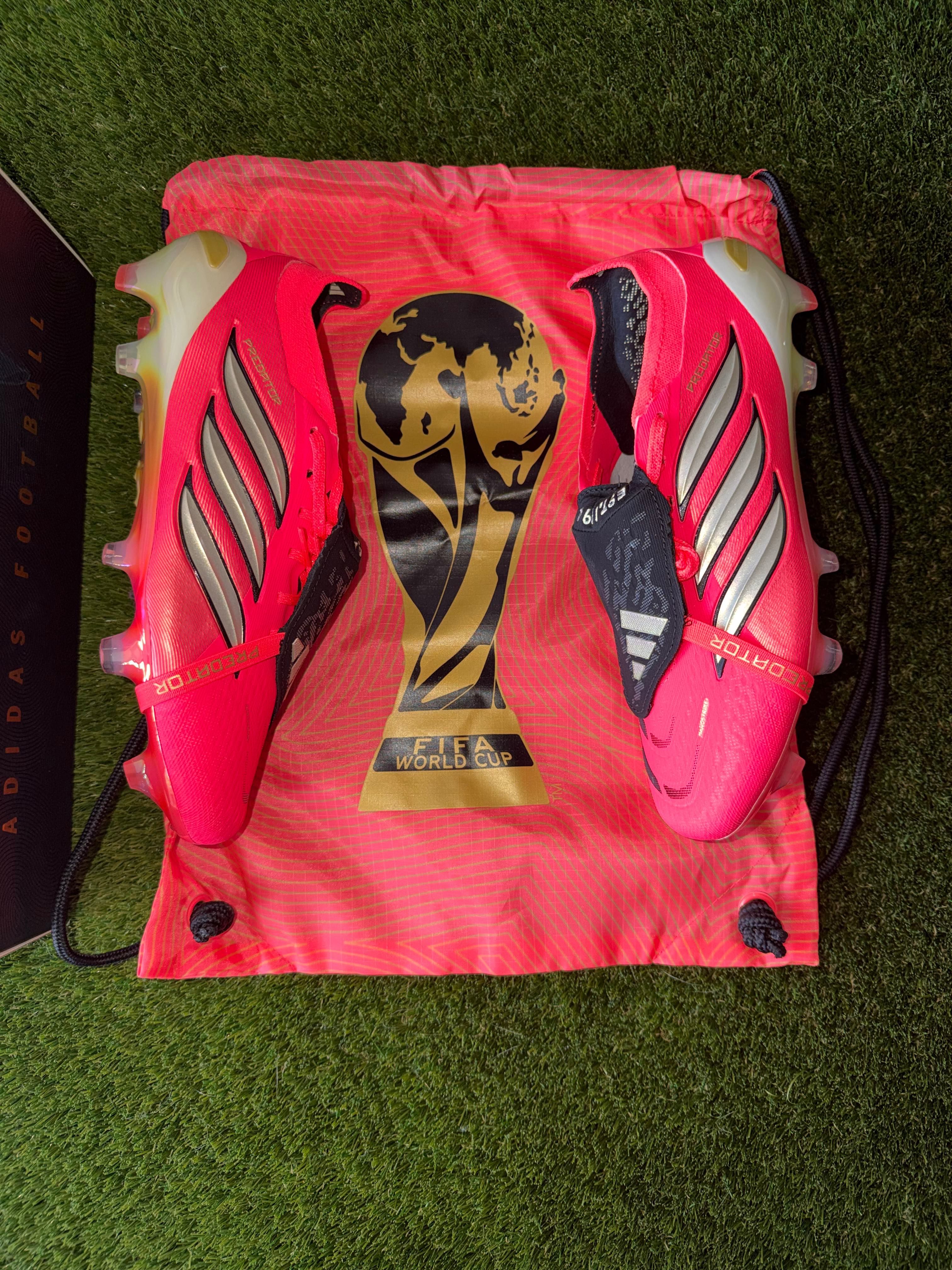 Adidas Predator Elite Tongue Firm Ground World Cup Black / Turbo Red
