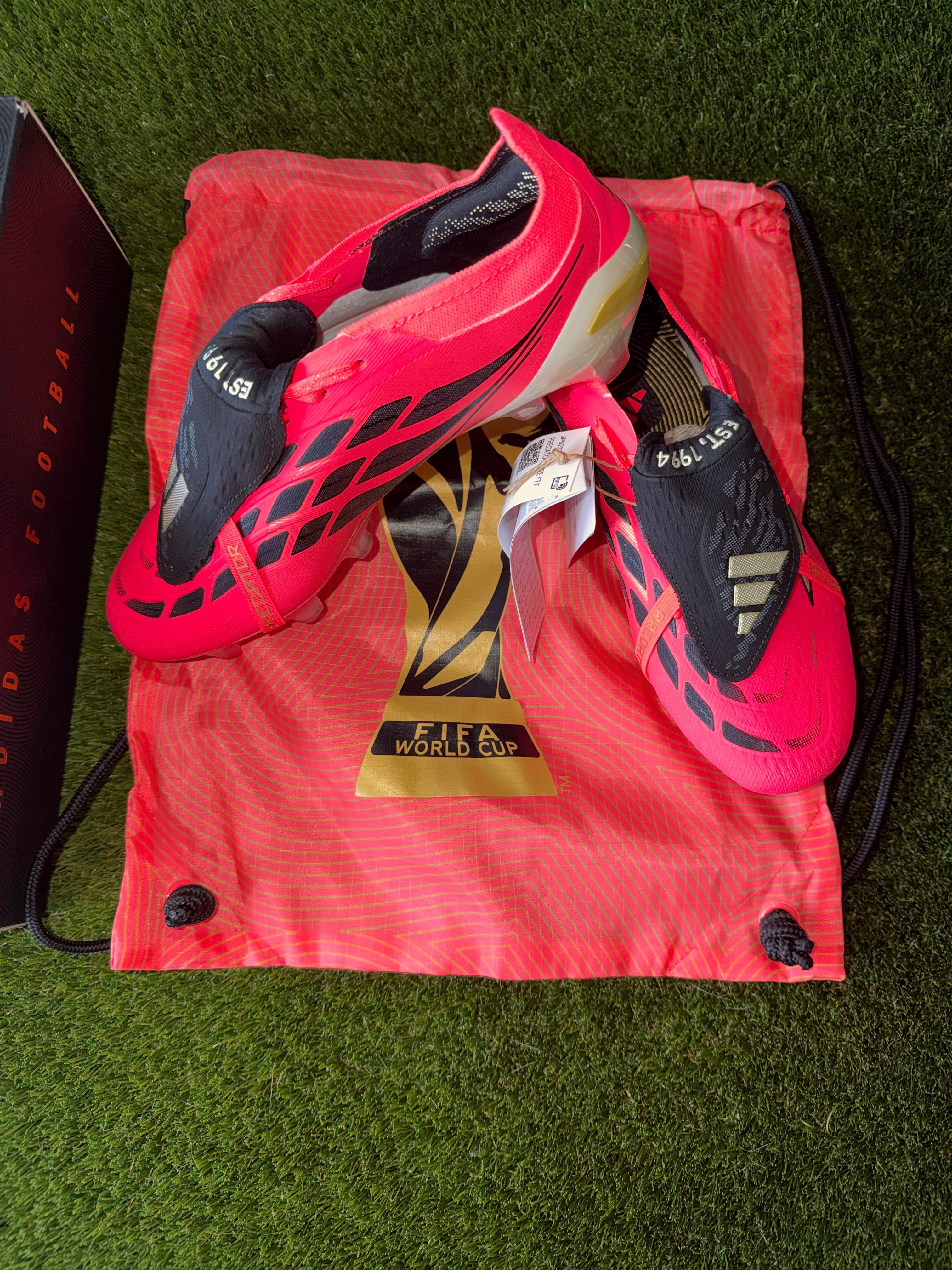 Adidas Predator Elite Tongue Firm Ground World Cup Black / Turbo Red