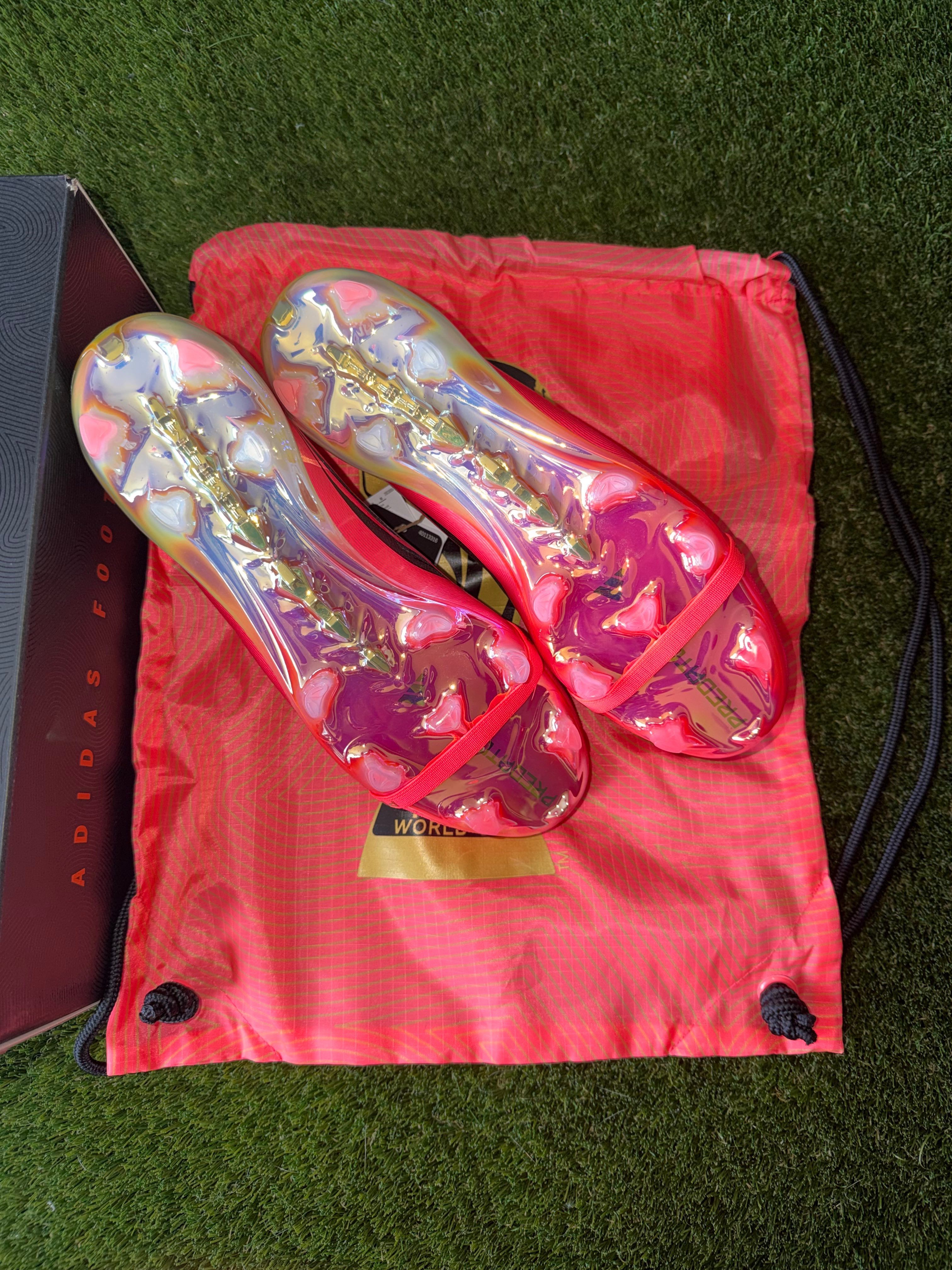 Adidas Predator Elite Tongue Firm Ground World Cup Black / Turbo Red