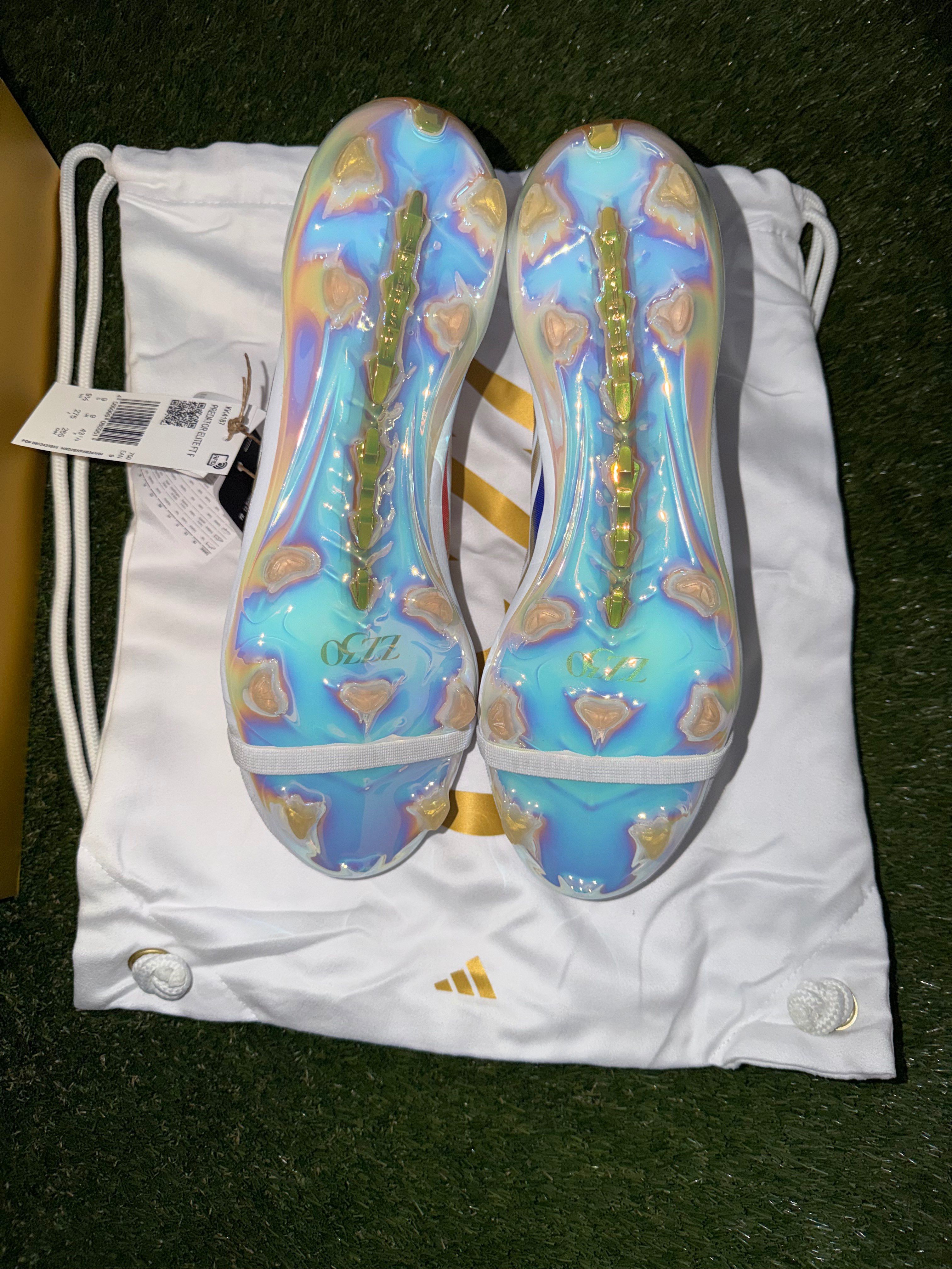 Adidas Predator Elite Tonge Zidane Firm Ground Limited Edition White