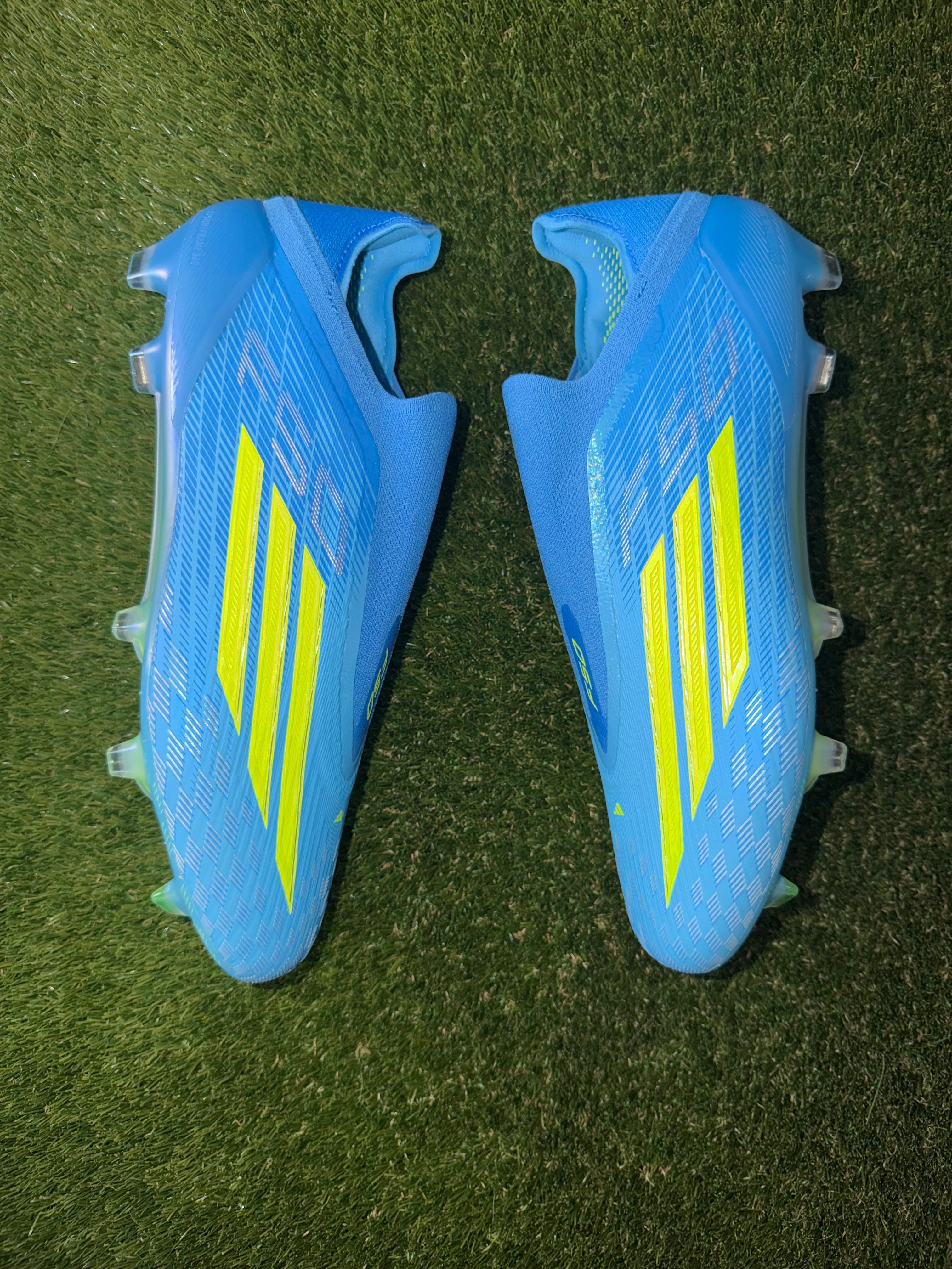 Adidas F50 Elite Laceless Firm Ground Blue / Yellow