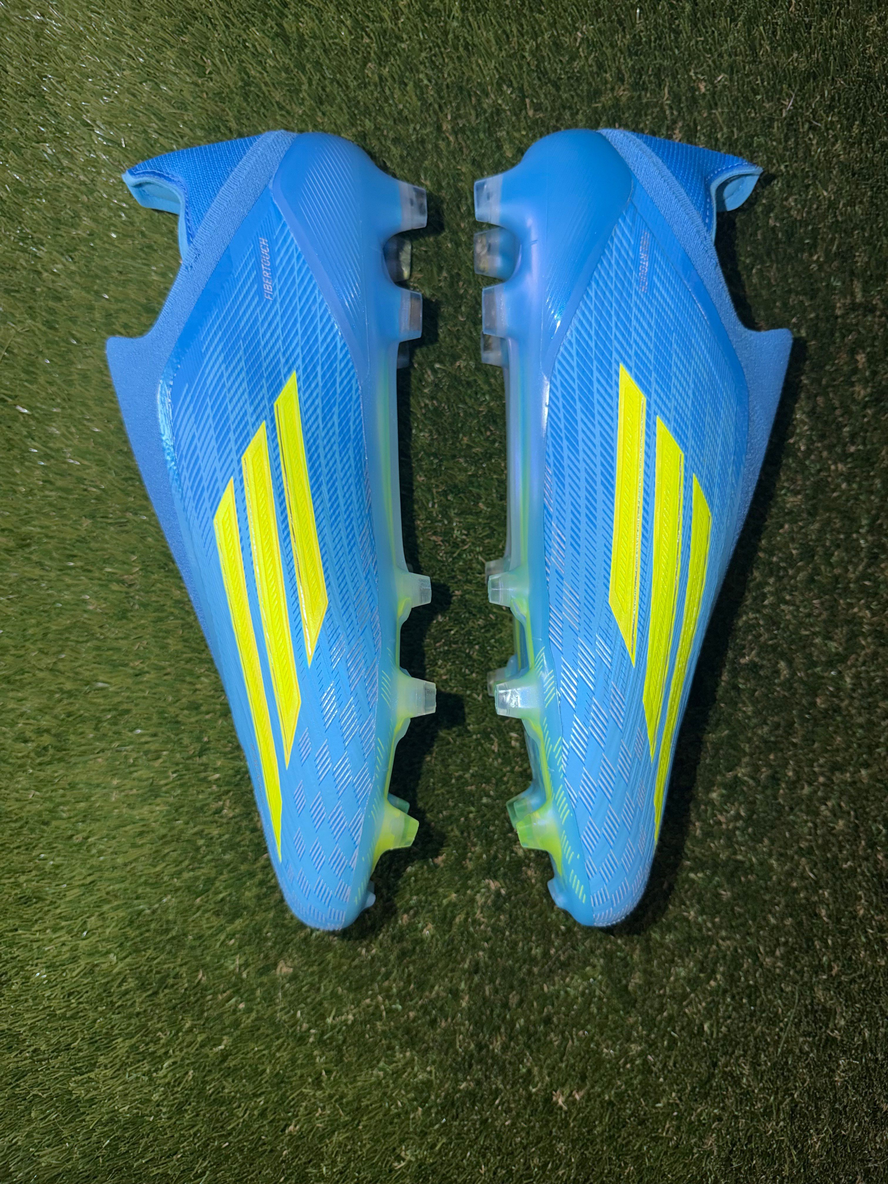 Adidas F50 Elite Laceless Firm Ground Blue / Yellow