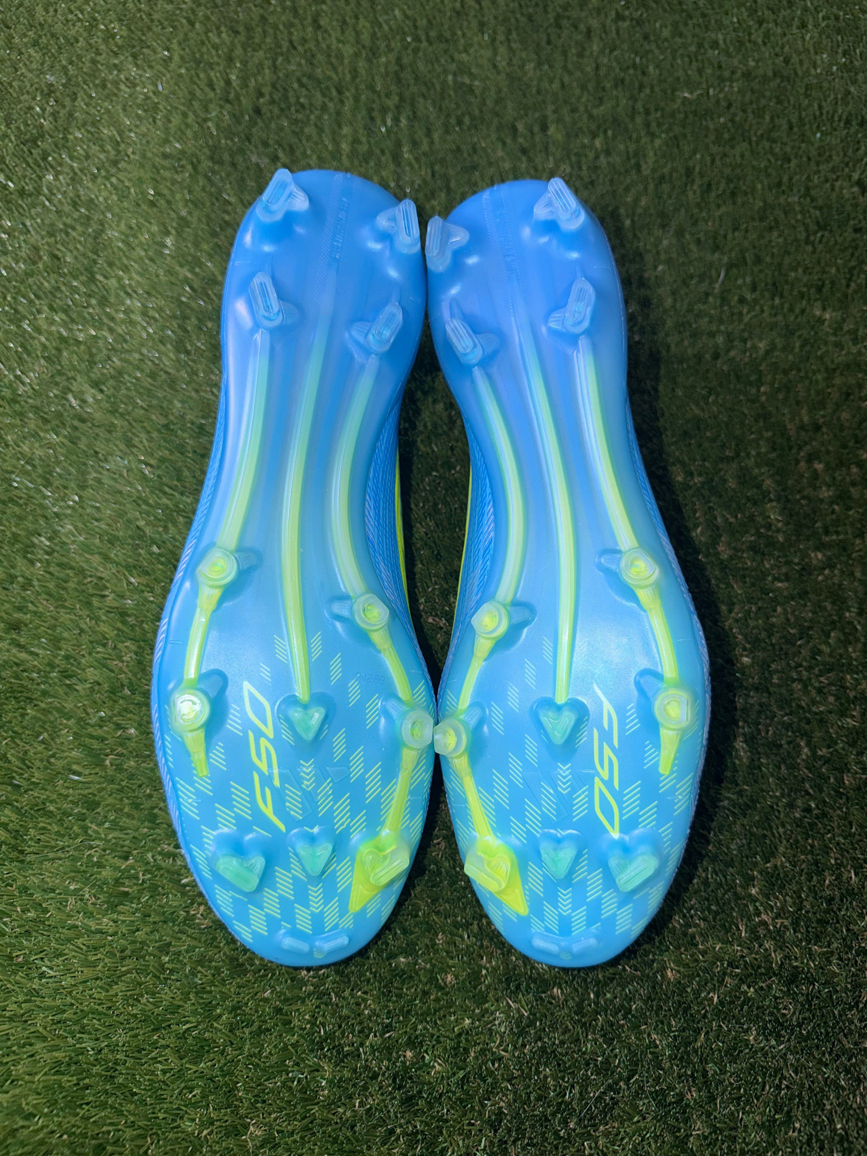 Adidas F50 Elite Laceless Firm Ground Blue / Yellow