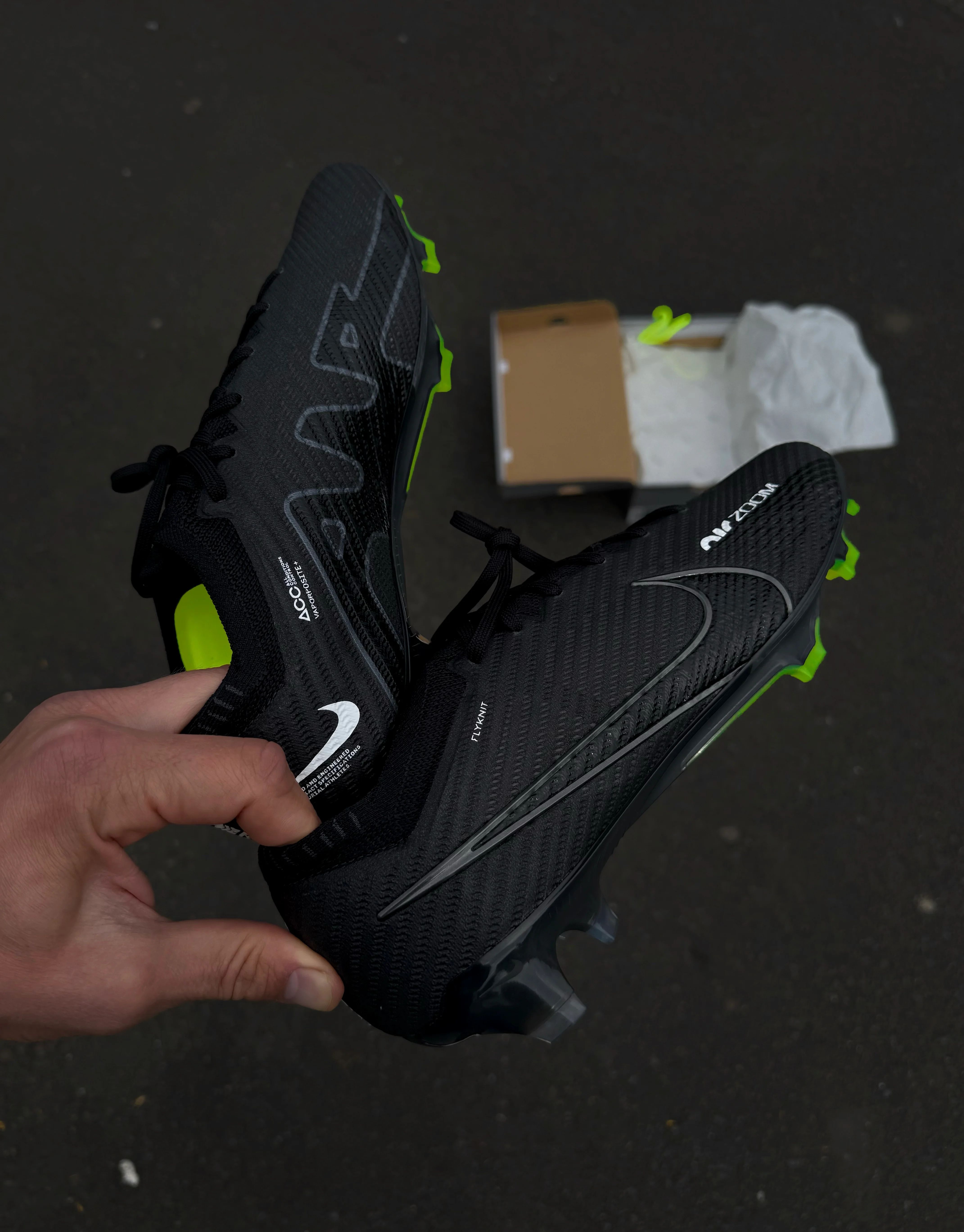 Nike Mercurial Vapor 15 FG 'Shadow Pack' Black/Volt