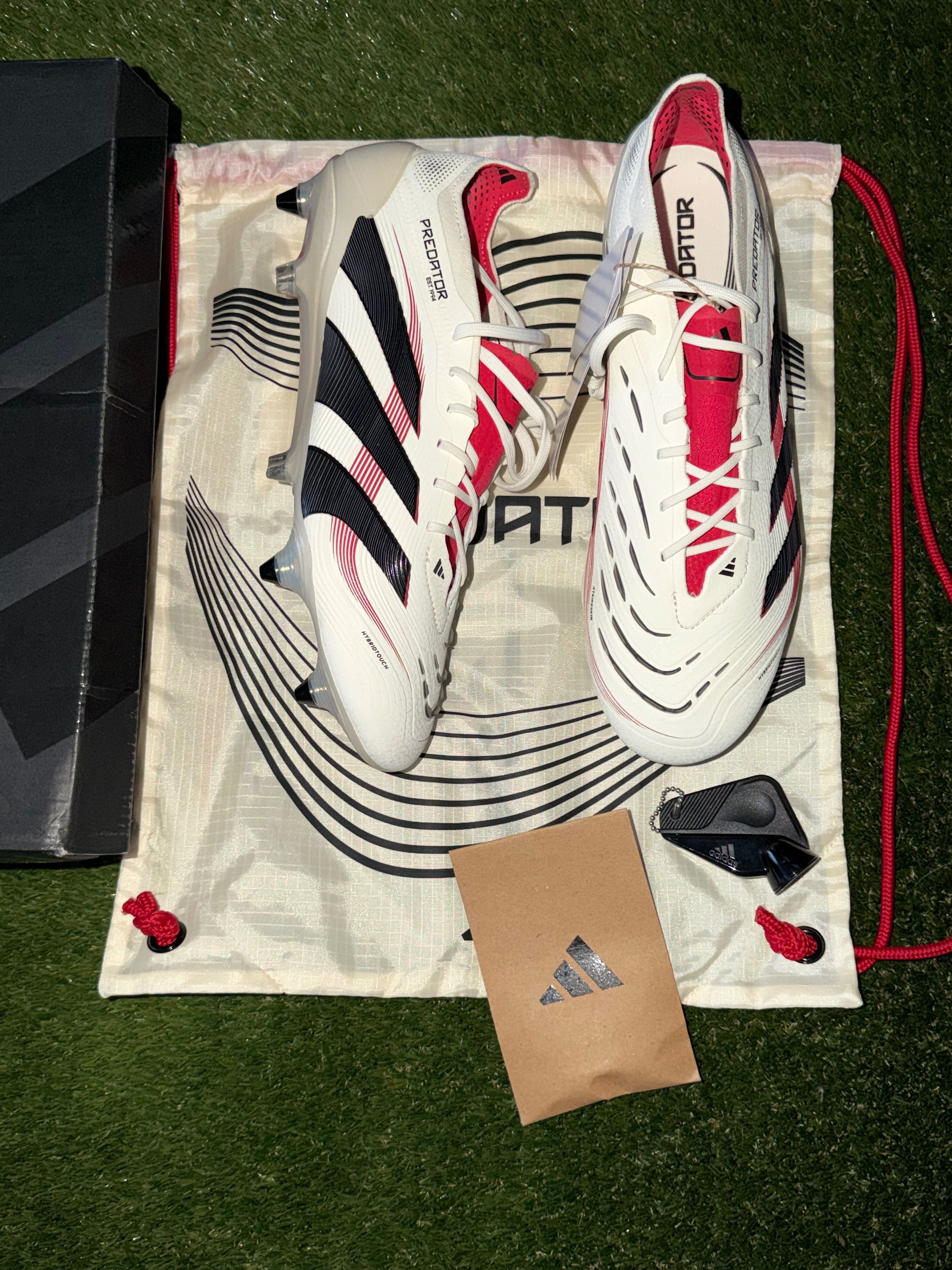 Adidas Predator Elite SG Laced Off White / Red