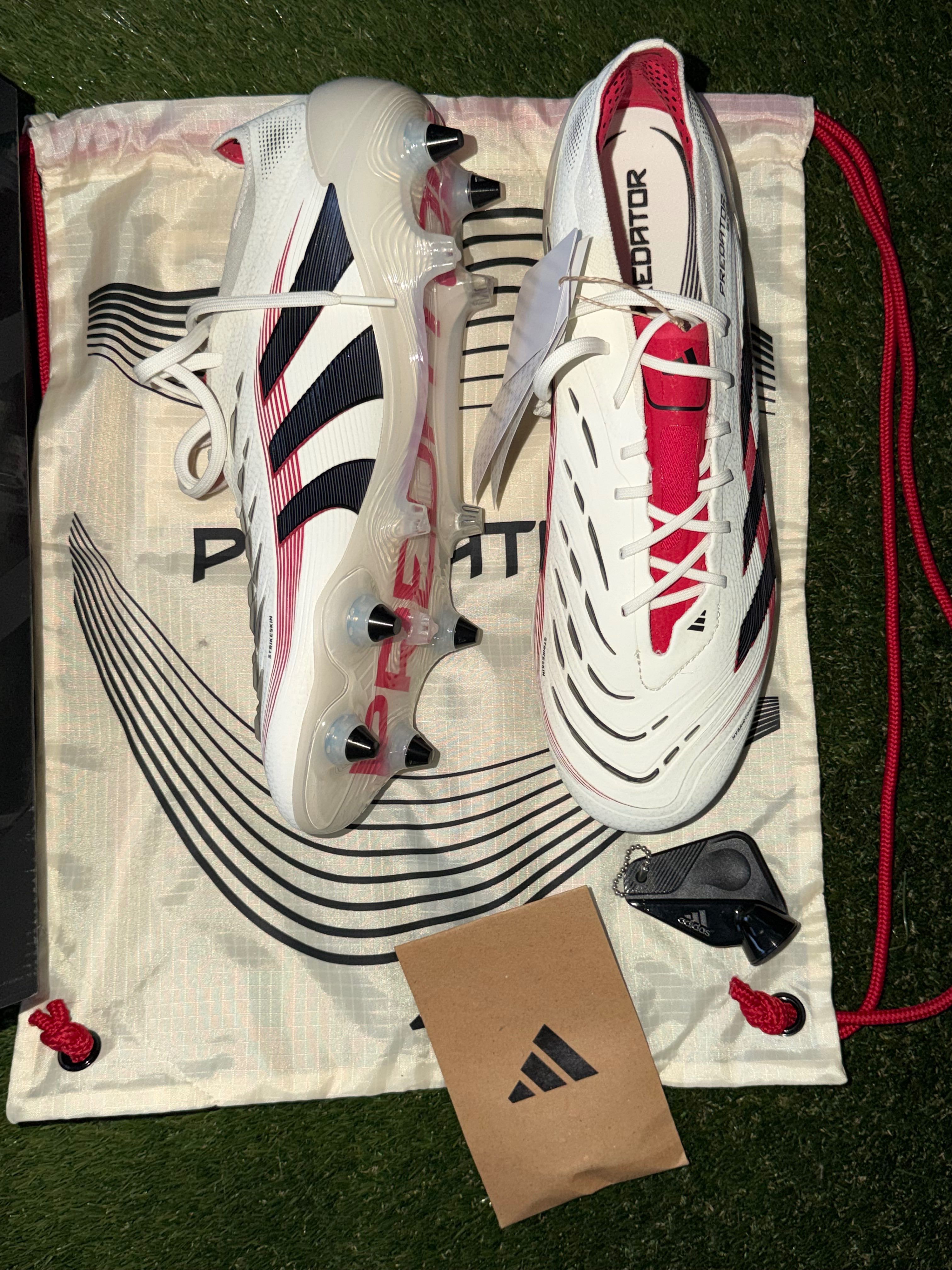 Adidas Predator Elite SG Laced Off White / Red