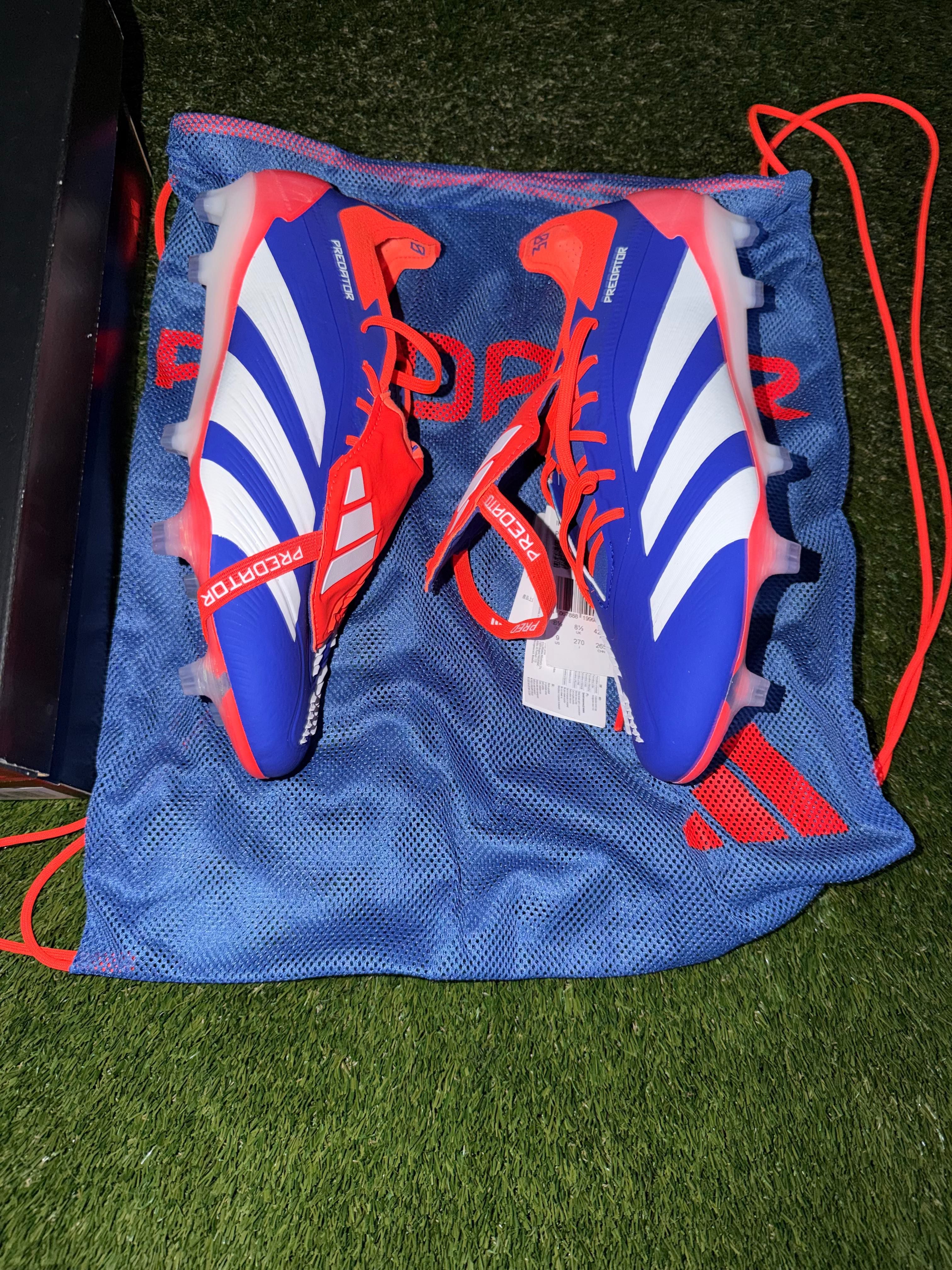 Adidas Predator Elite Tongue FG Blue / Red Japan Edition