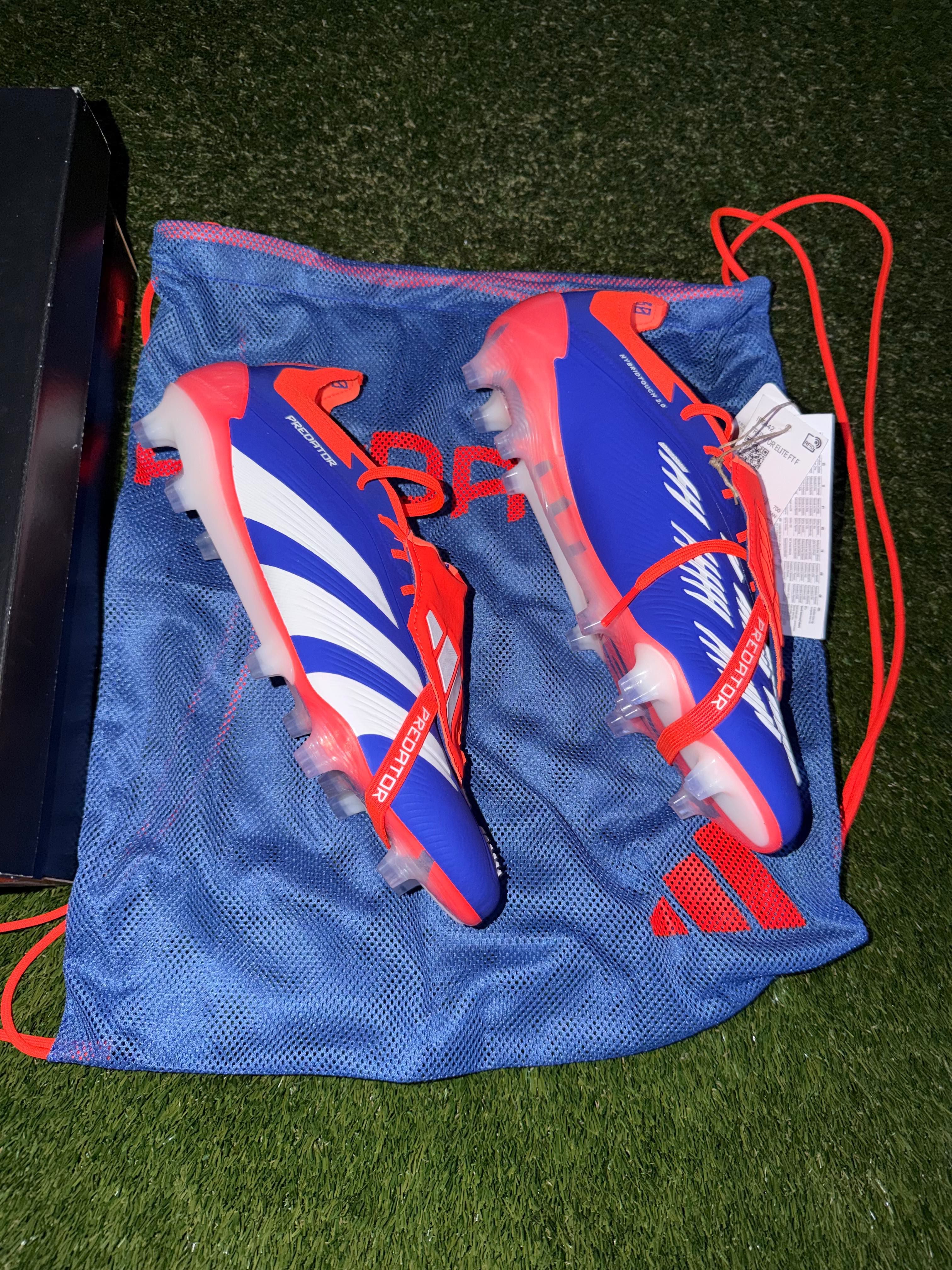 Adidas Predator Elite Tongue FG Blue / Red Japan Edition