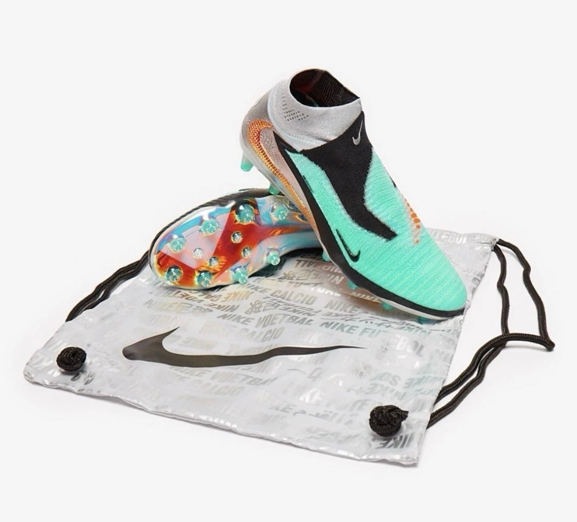 Nike Phantom 6 High Elite LE AG-Pro - Chrome/Black 