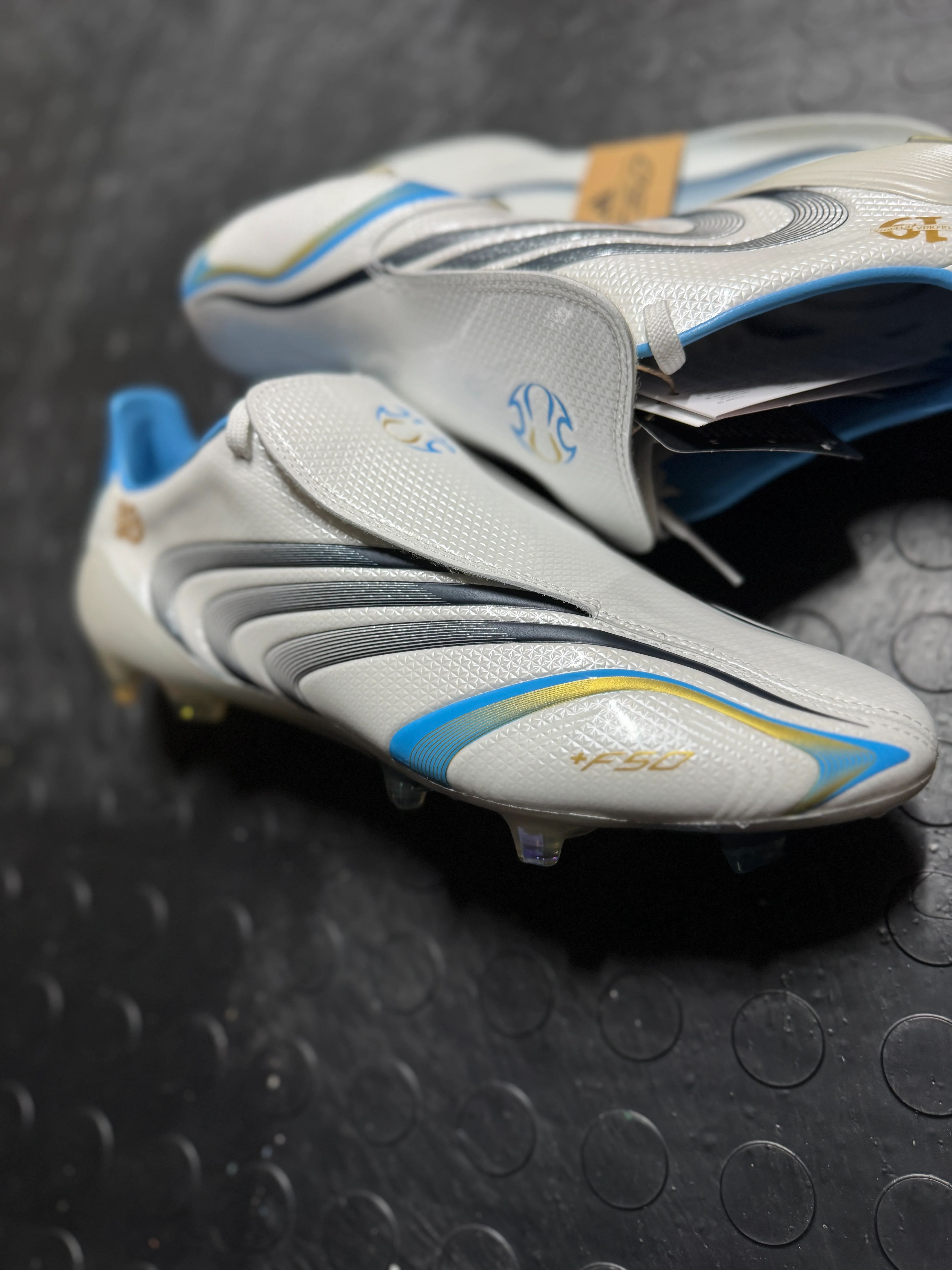 Adidas F50 Elite x Tunit FG - White / Blue 