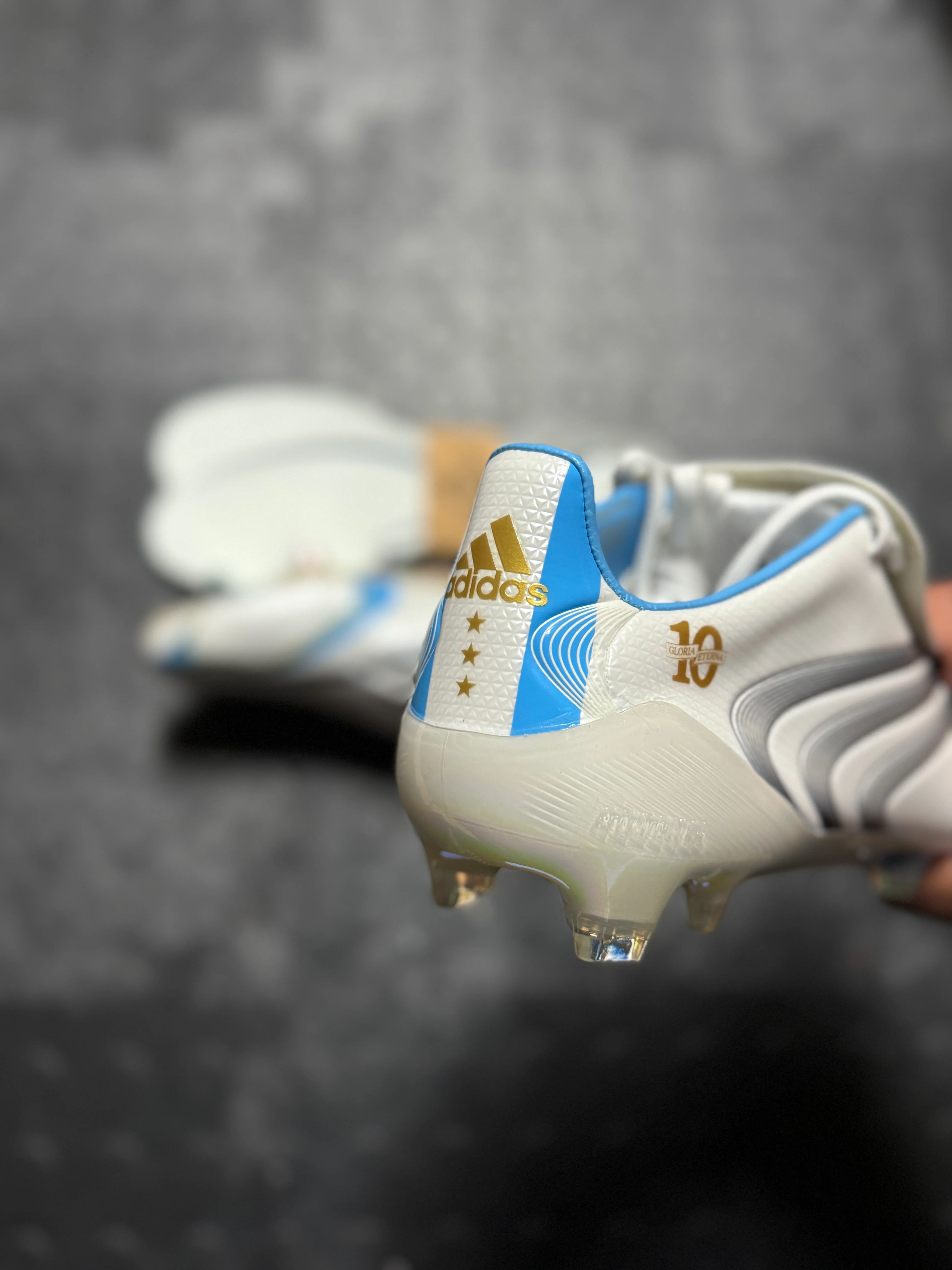 Adidas F50 Elite x Tunit FG - White / Blue 