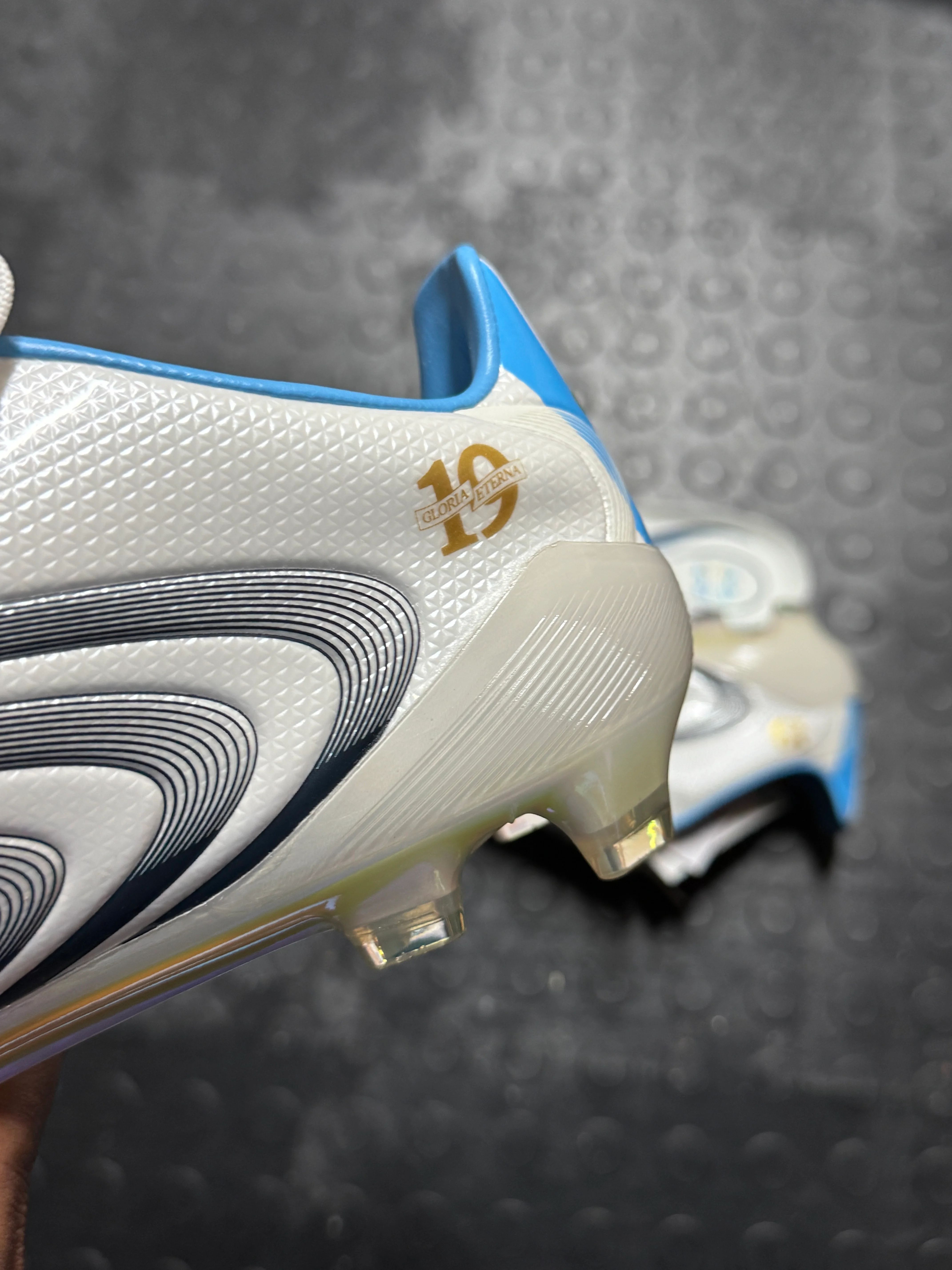 Adidas F50 Elite x Tunit FG - White / Blue 