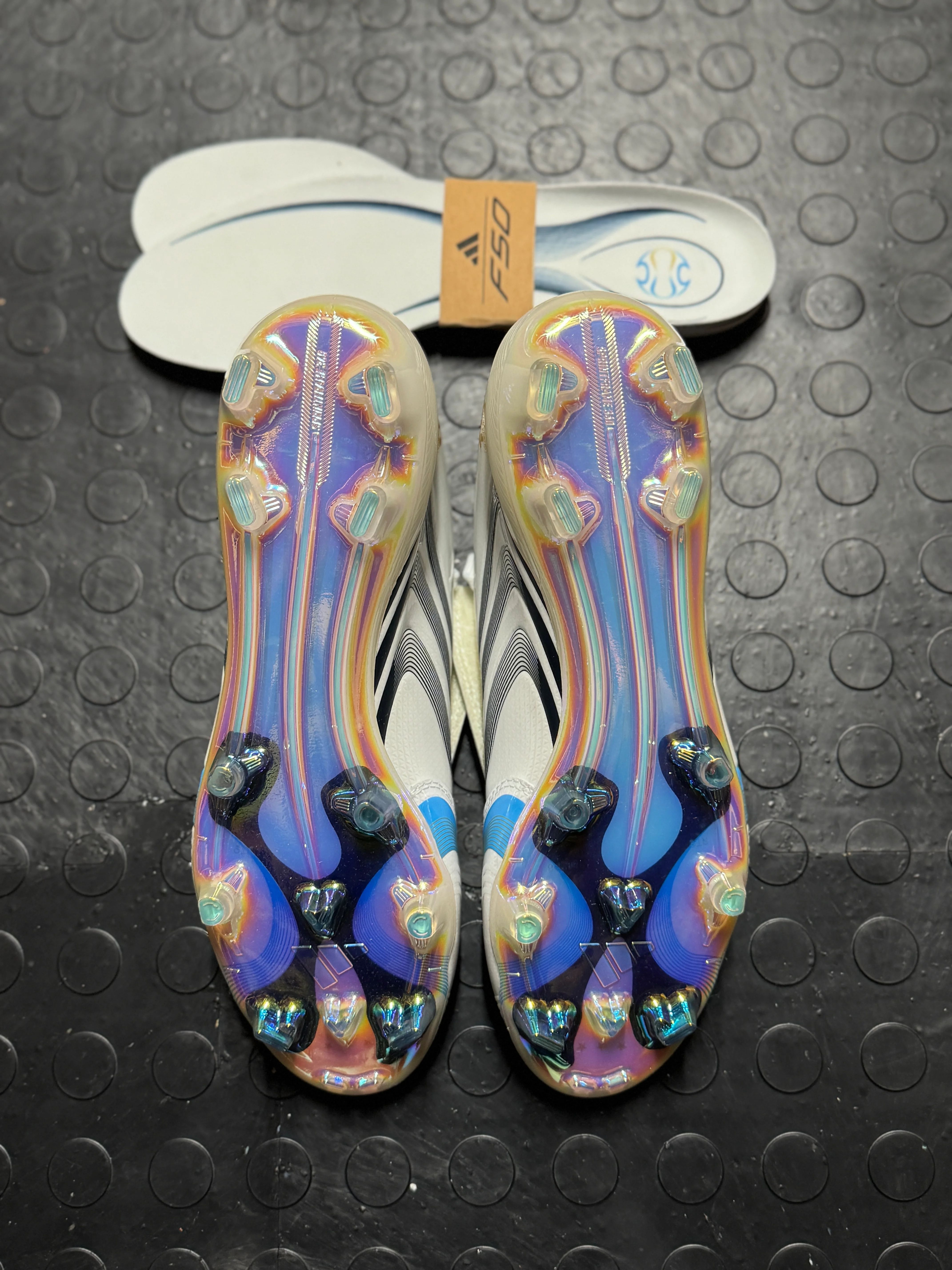 Adidas F50 Elite x Tunit FG - White / Blue 