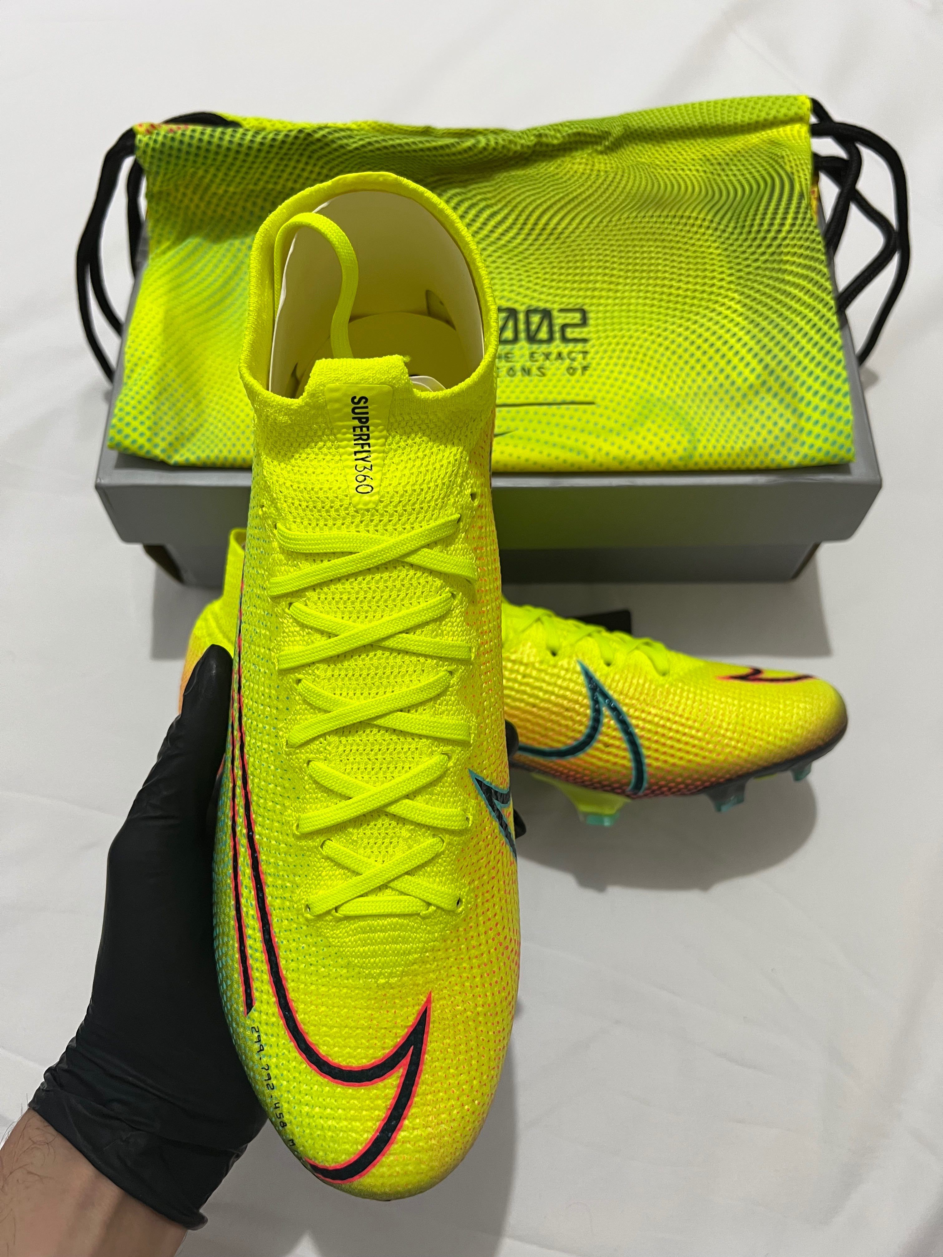 Nike Mercurial Superfly 7 Elite FG – Yellow – UK 9 – Brand New Box & Bag