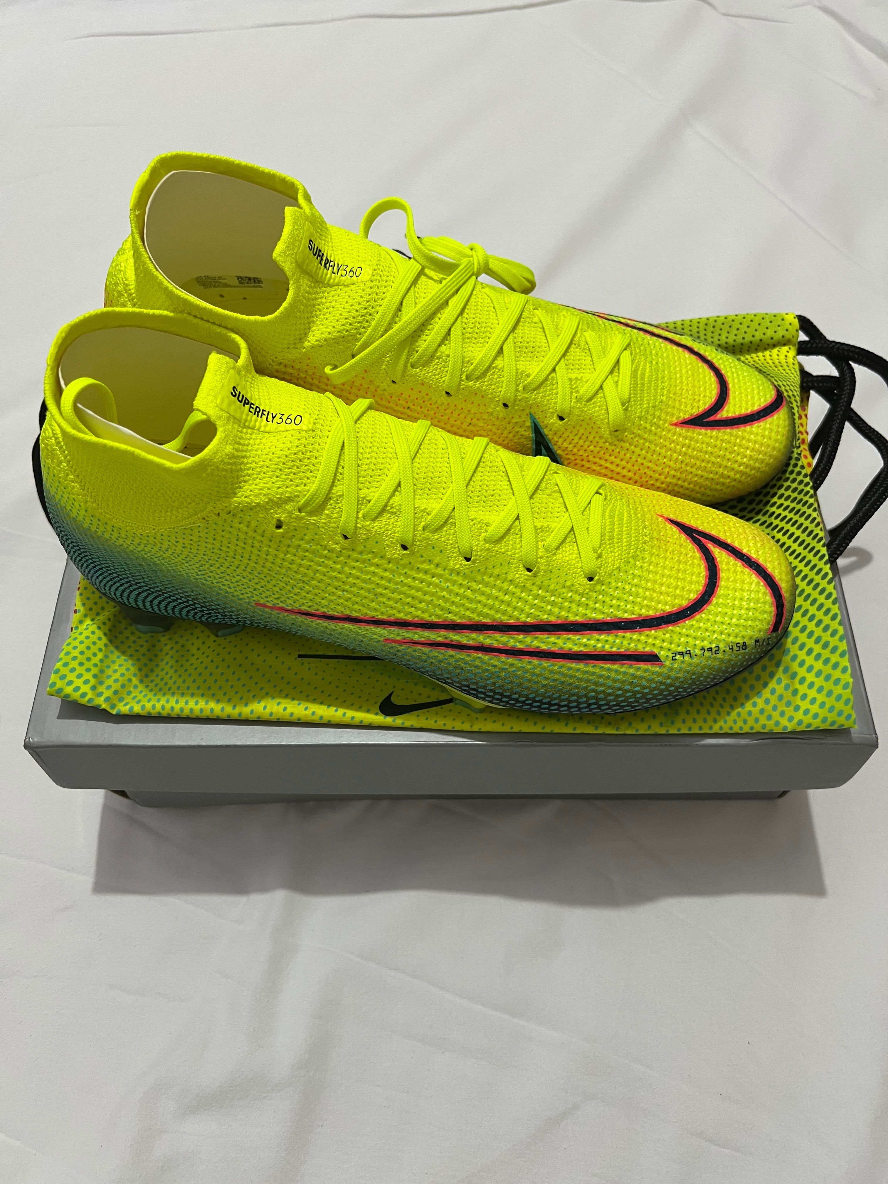 Nike Mercurial Superfly 7 Elite FG – Yellow – UK 9 – Brand New Box & Bag