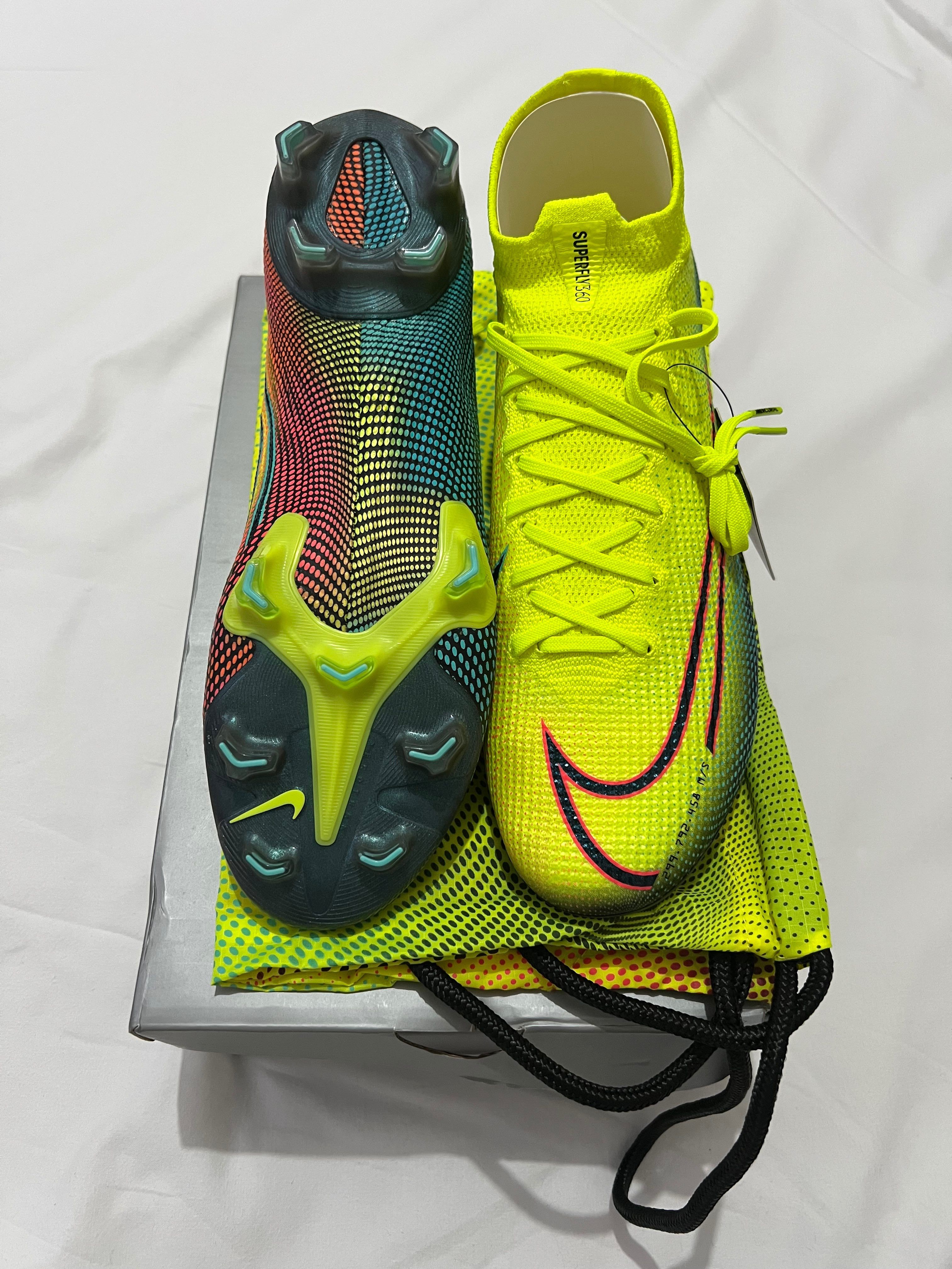 Nike Mercurial Superfly 7 Elite FG – Yellow – UK 9 – Brand New Box & Bag