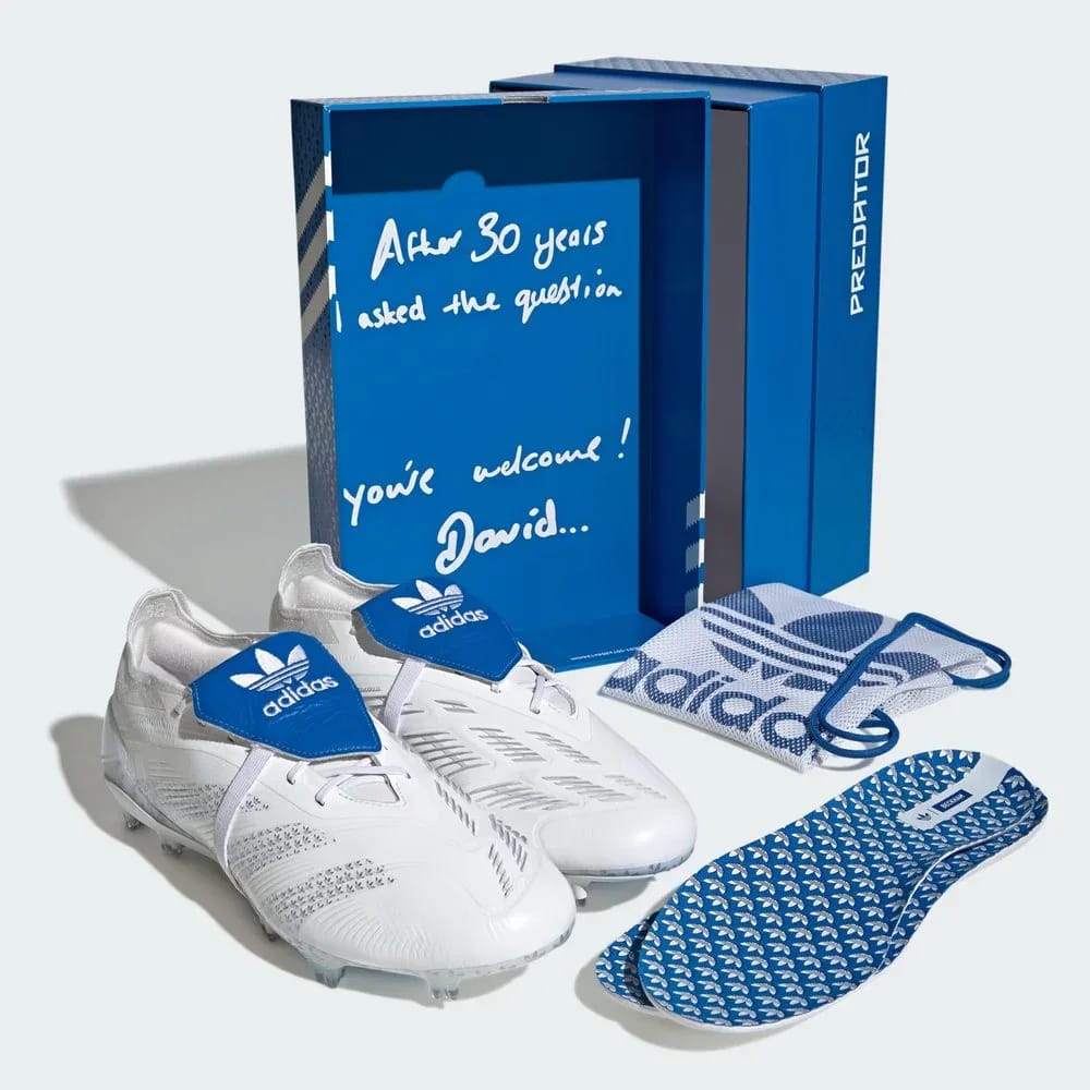 Predator Elite David Beckham White Blue Tongue