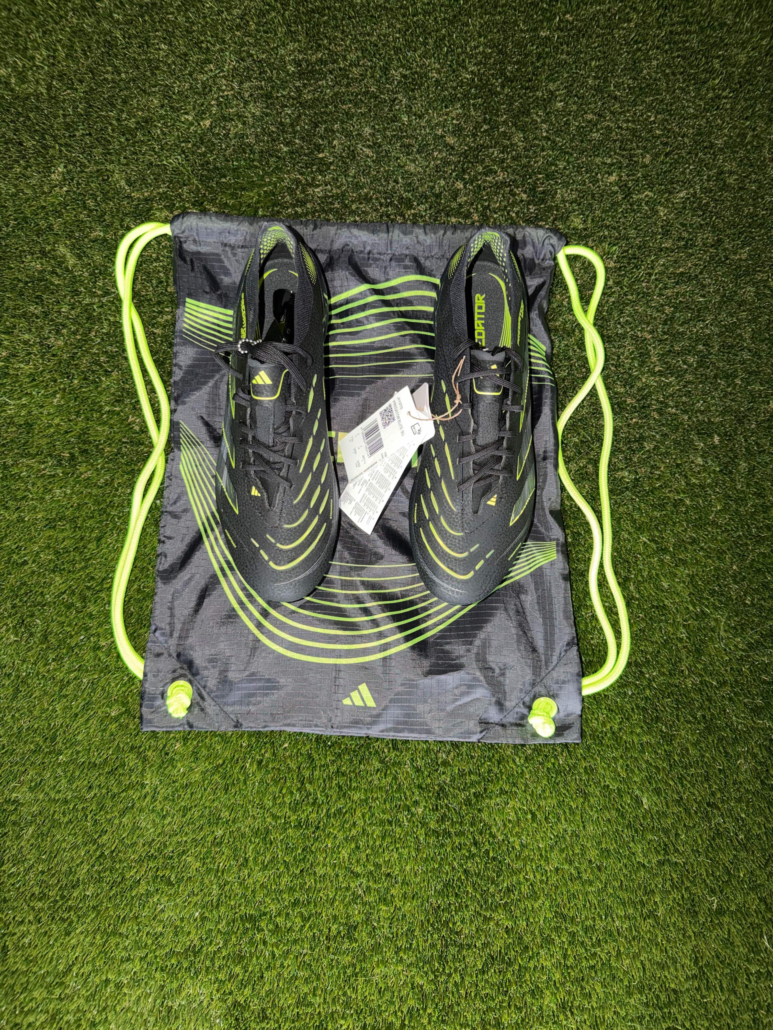 Adidas Predator Elite Soft Ground Black/Carbon/Lemon