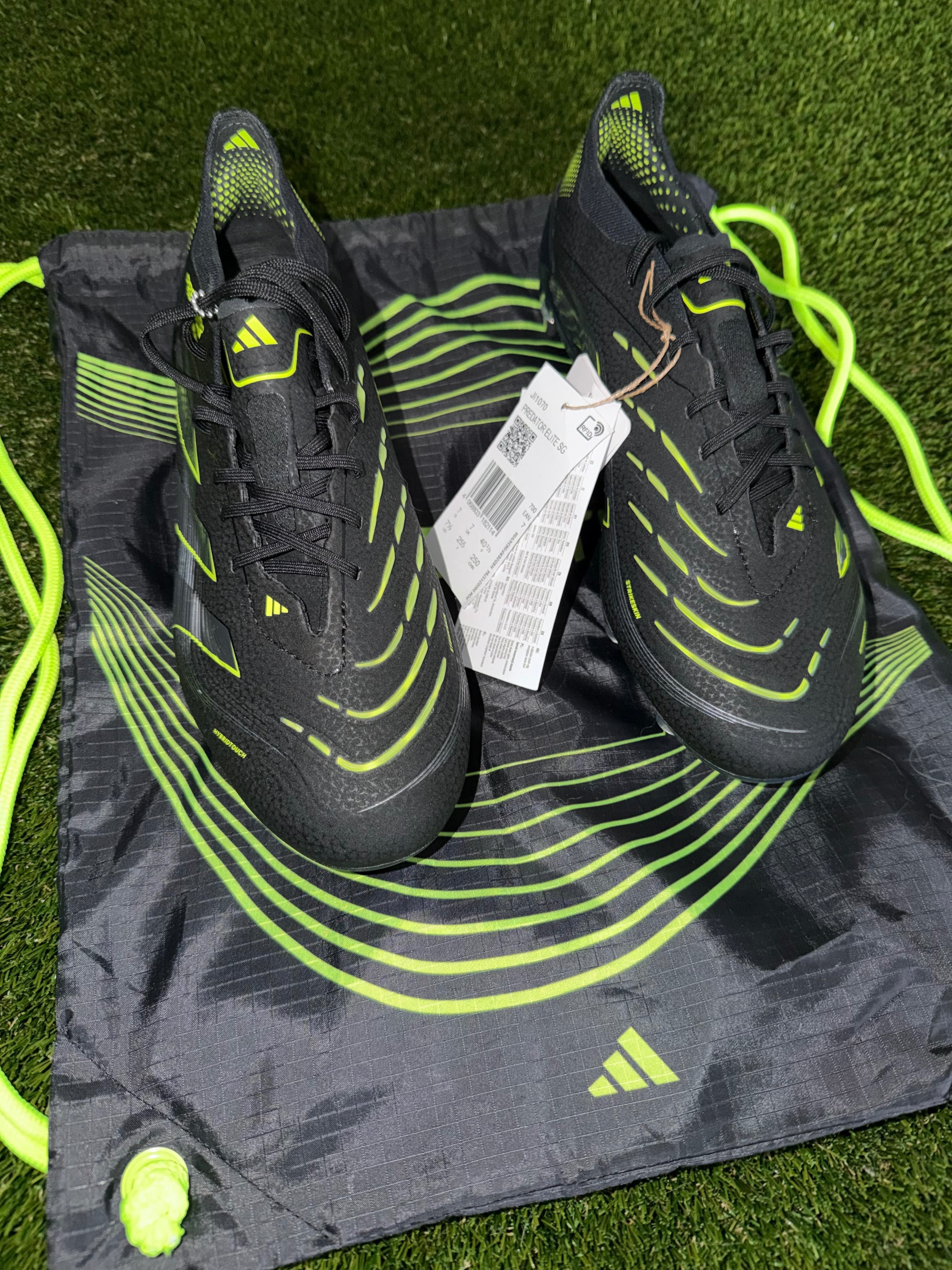 Adidas Predator Elite Soft Ground Black/Carbon/Lemon