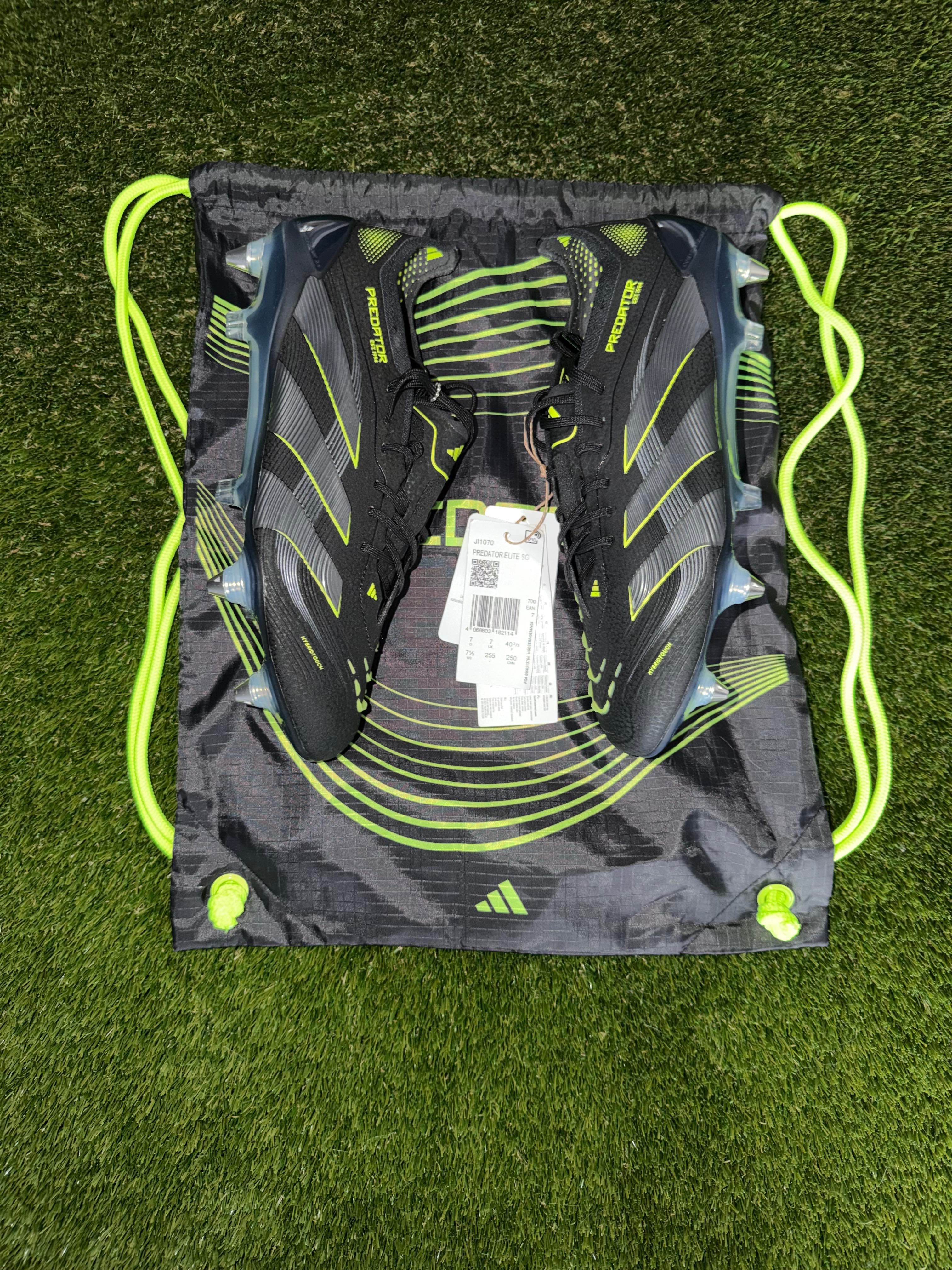 Adidas Predator Elite Soft Ground Black/Carbon/Lemon