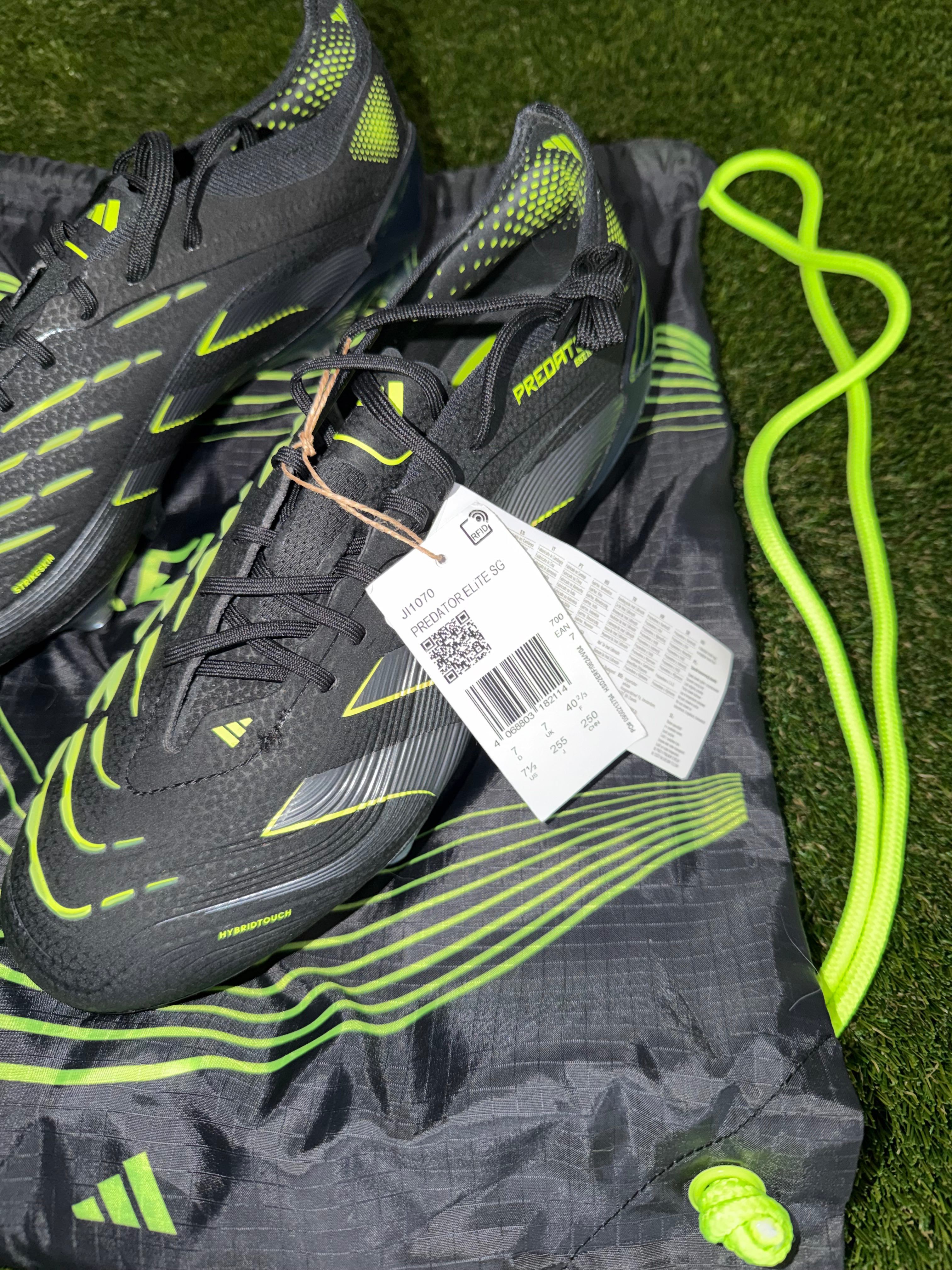 Adidas Predator Elite Soft Ground Black/Carbon/Lemon