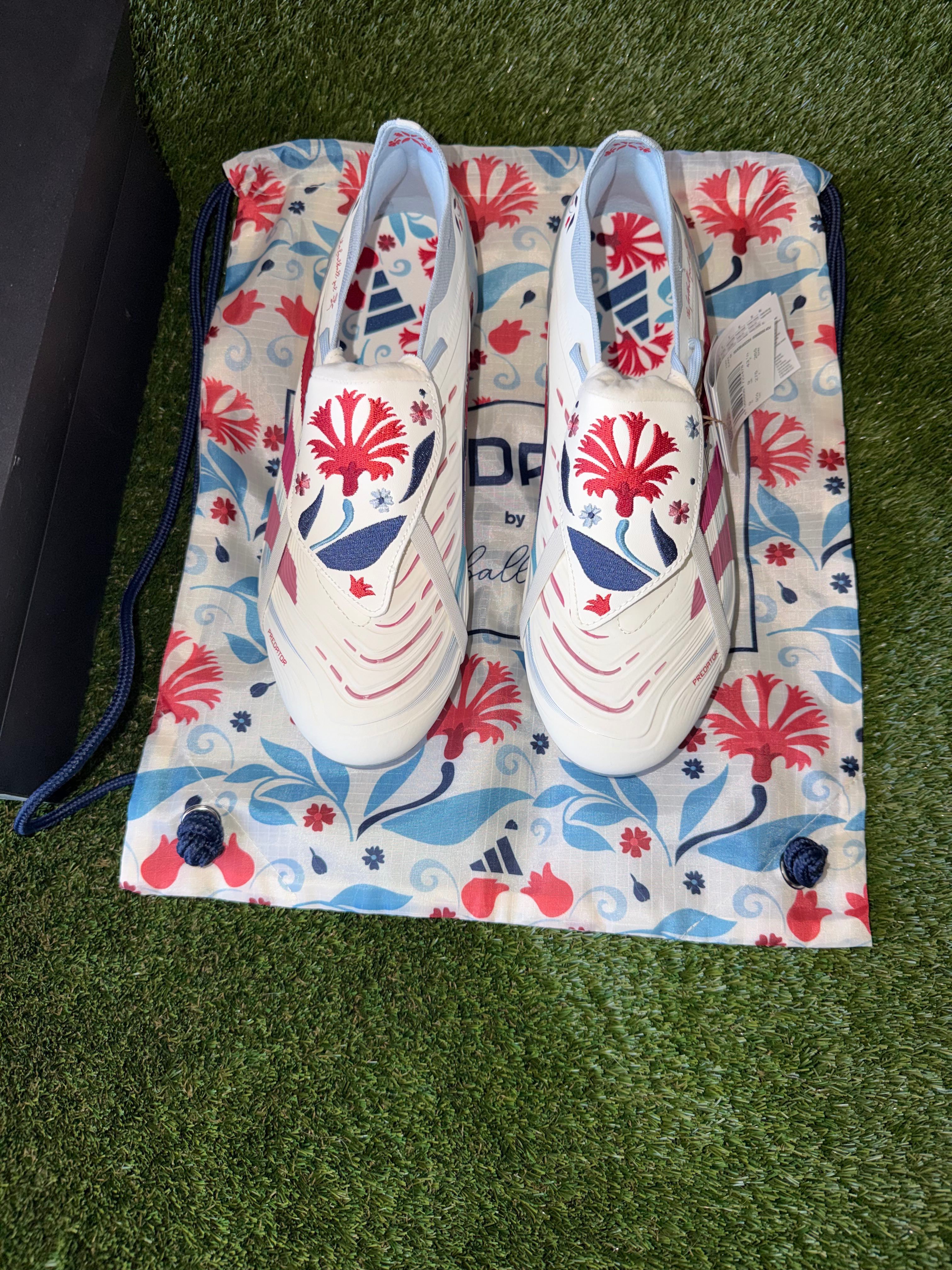 Adidas Predator Elite FT Tongue X TFG Firm Ground Off White / Blue