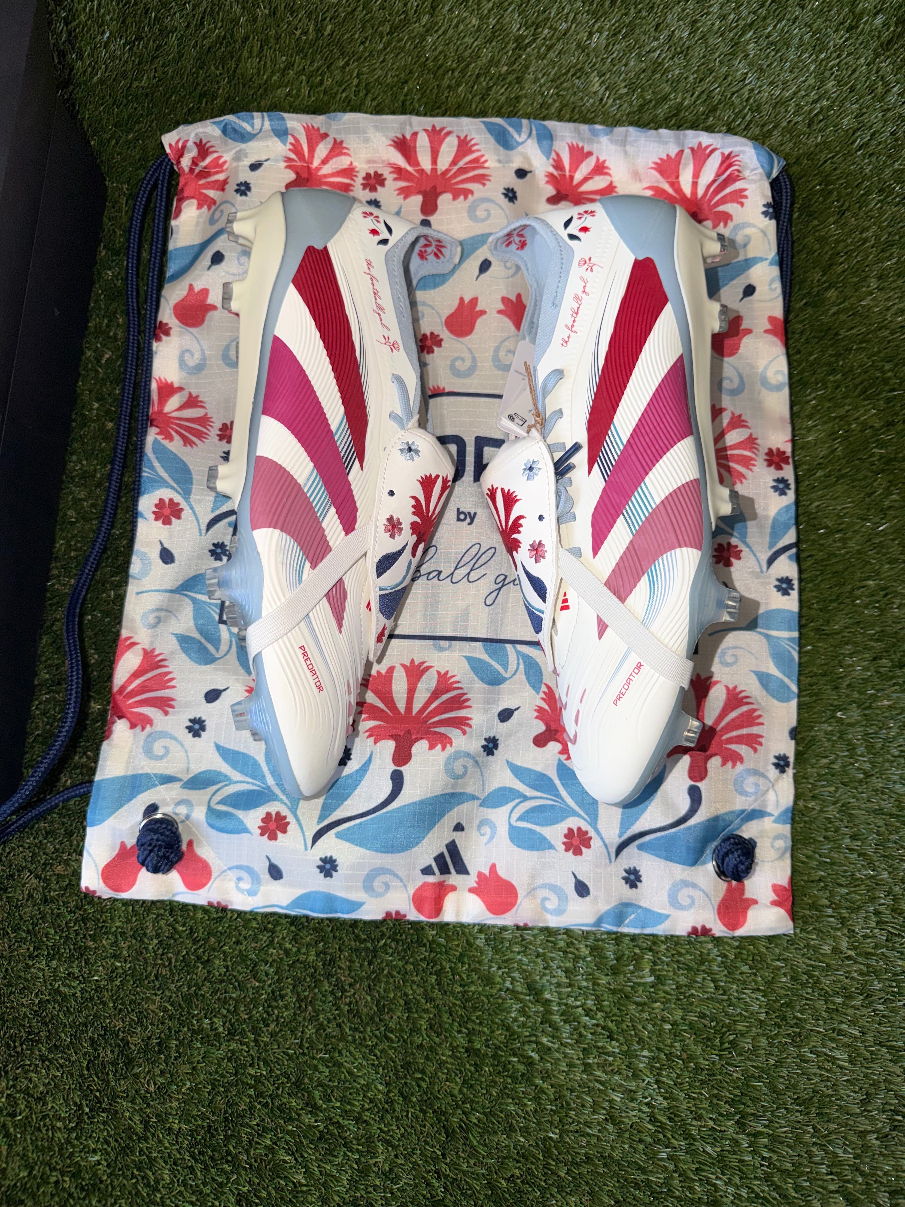 Adidas Predator Elite FT Tongue X TFG Firm Ground Off White / Blue