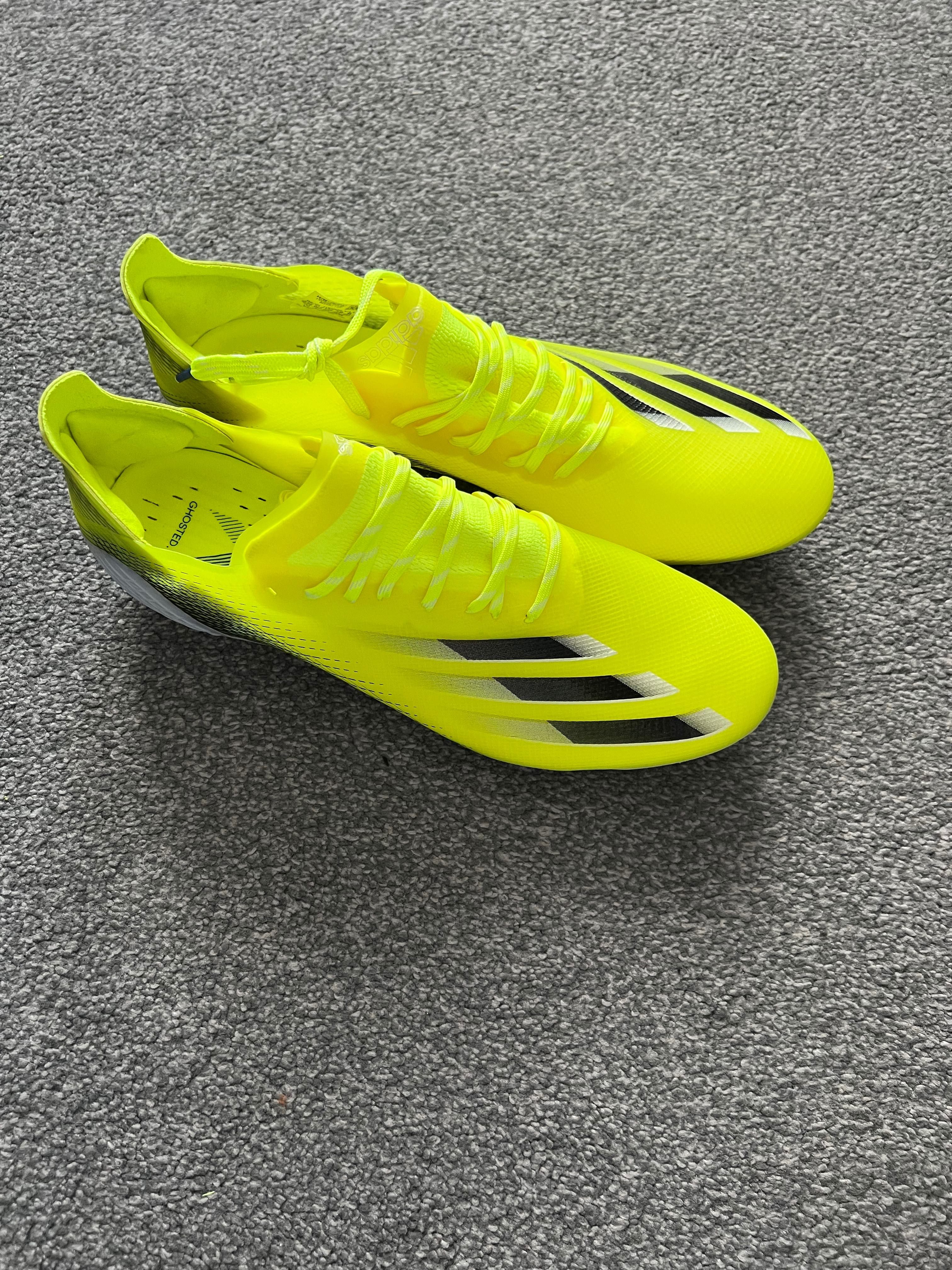 Adidas X Ghosted FG Yellow UK 8.5