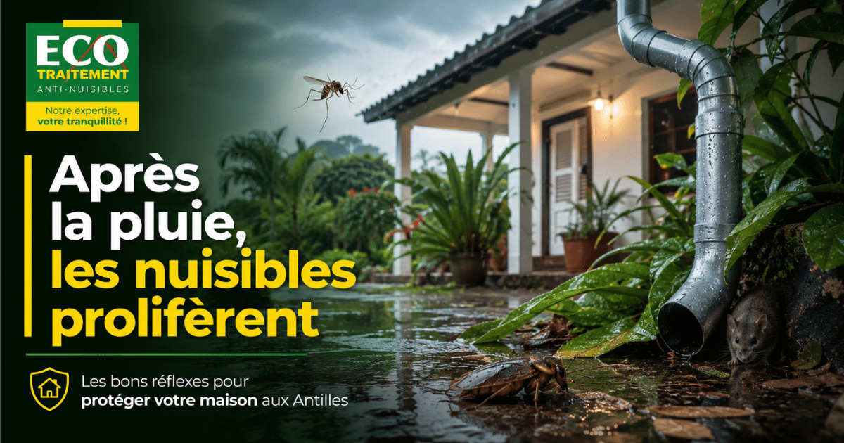 Après la pluie, les nuisibles prolifèrent : comment protéger votre maison aux Antilles ?