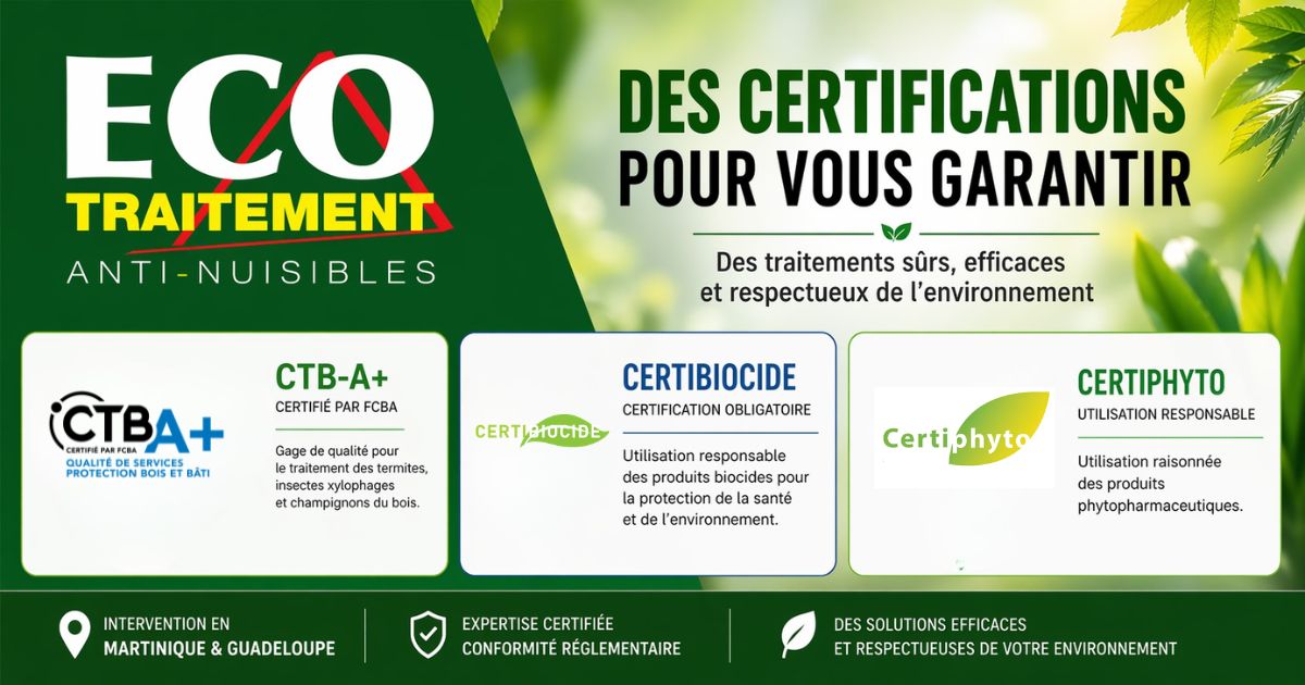 Certifications officielles : la garantie d’un traitement anti-nuisibles sûr, efficace et respectueux de l’environnement