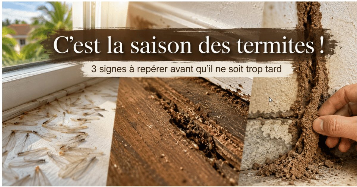 C’est la saison des termites : les signes qui doivent vous alerter en Martinique et Guadeloupe