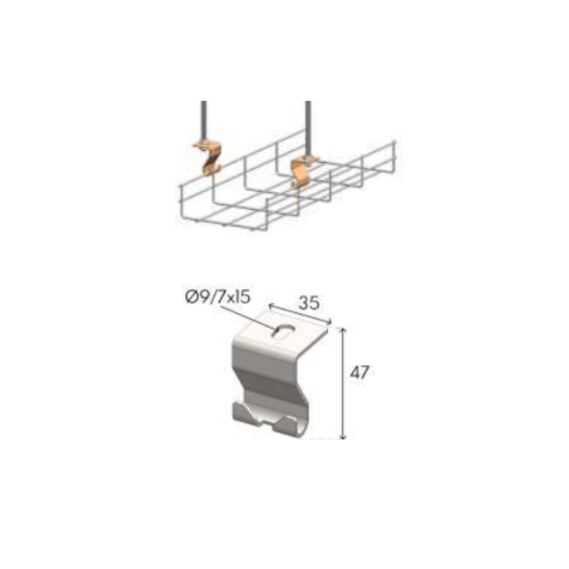 AGRAFE DE SUSPENSION OB 60-GC
