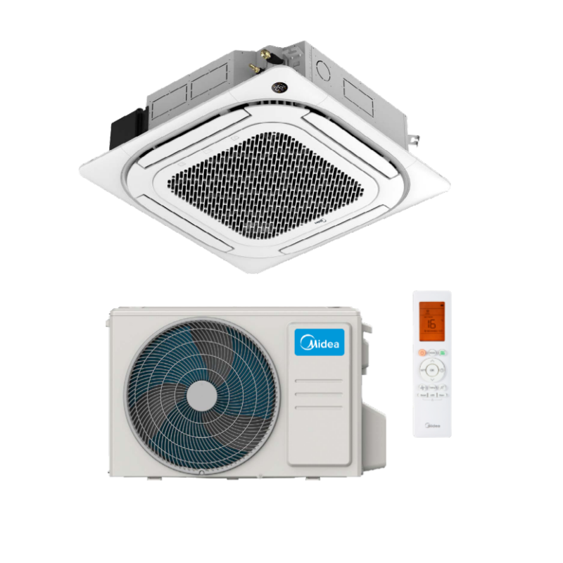 Climatiseur Midea Cassette Inverter MCD1/MOX430U-24H 800x800 7,1 kW 24000 Btu/h