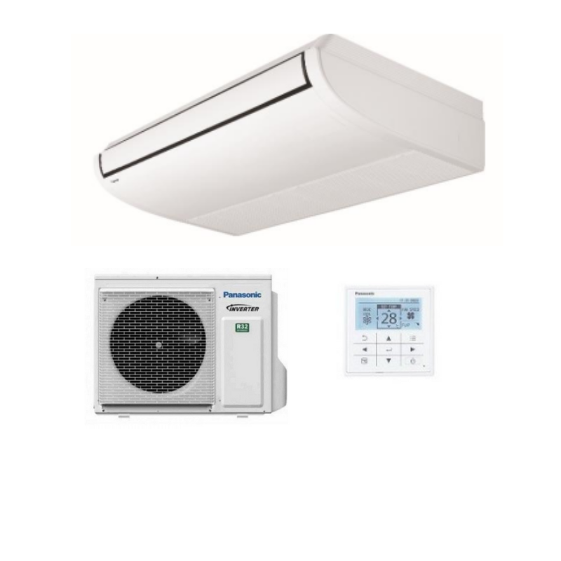 Climatiseur Panasonic Plafonnier Inverter S-1014PT3E + U-100PZ3E8 tri-380 10 kW 34000 Btu/h