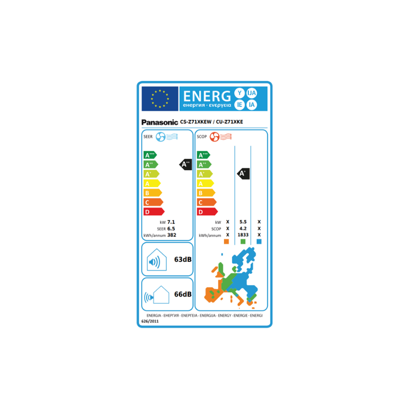 Climatiseur Panasonic Mural Inverter CS/CU-Z71XKEW 7,1 kW 24000 Btu/h