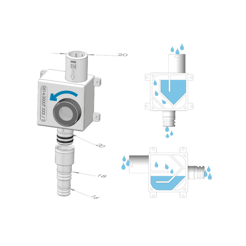 SIPHON EVAC. CONDENSAT D-20 RDP-SIF-OHV