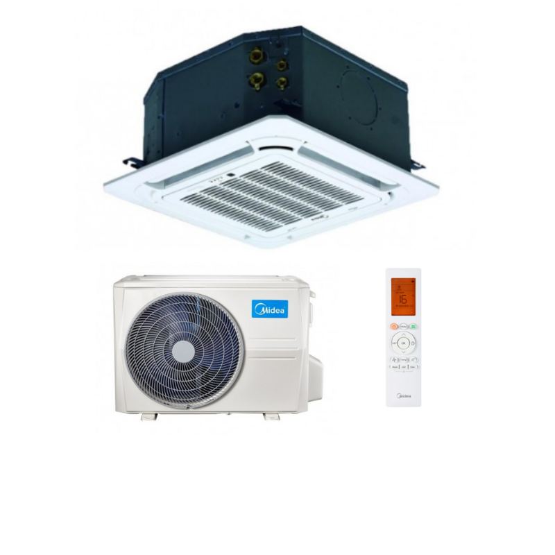 Climatiseur Midea Cassette Inverter MCA3U/MOX230-12H 600x600 3,5 kW 12000 Btu/h