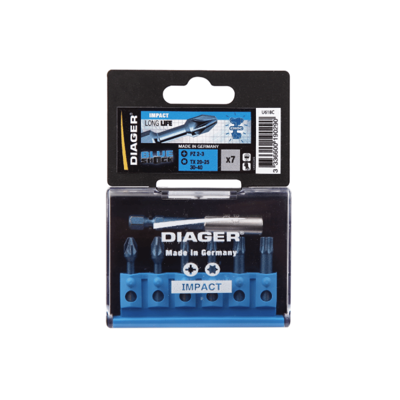 COFFRET EMBOUTS BLUE-SHOCK U618C 7PCS