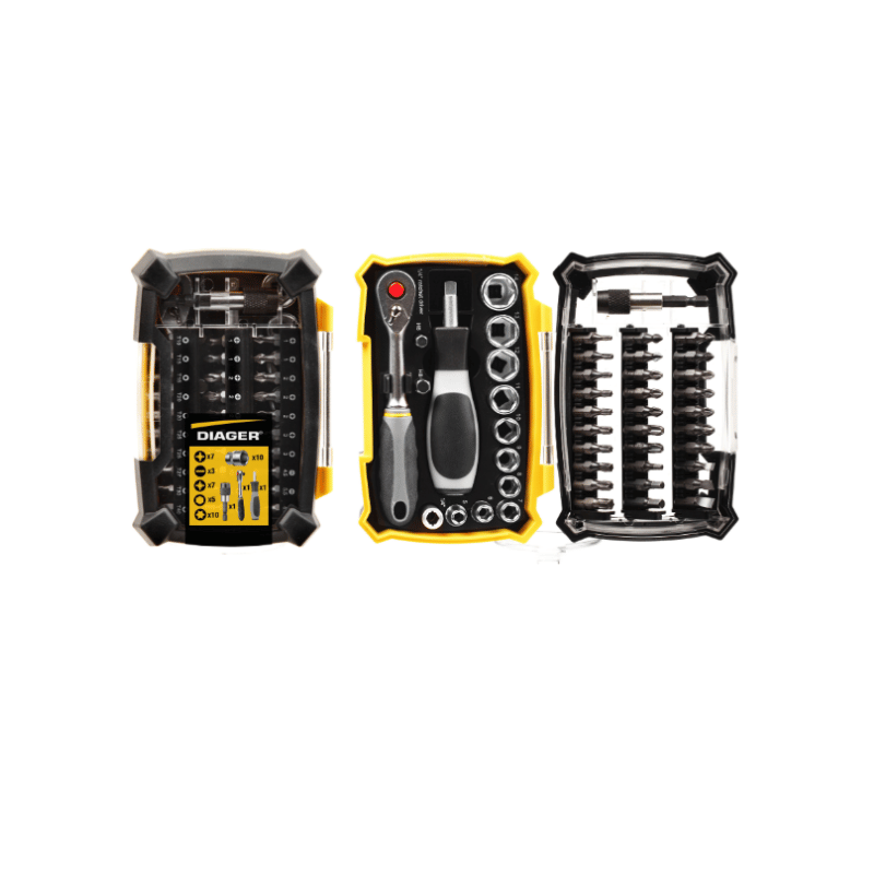 COFFRET EMBOUTS DOUILLES 6000C 36PCS