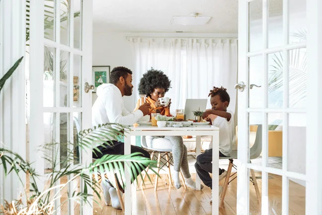 Family at home