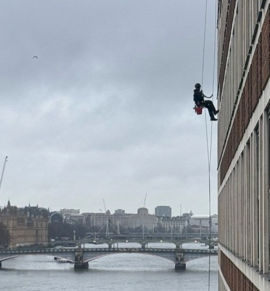 Abseiling Window Clean