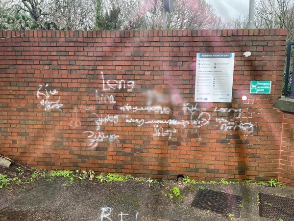 Graffiti Removal Before