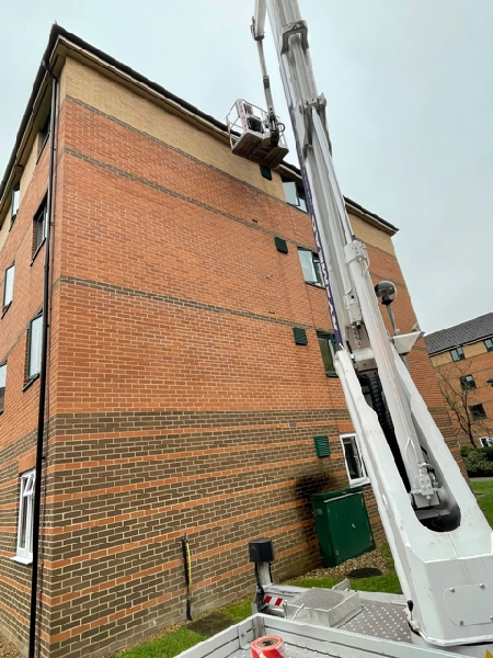 MEWP Gutter Cleaning