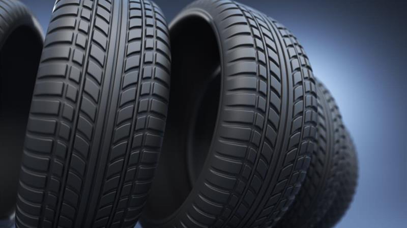 Picture of New Tyres ready to be fitted