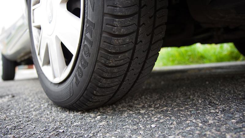 Picture of Heat Damaged Car Tyres