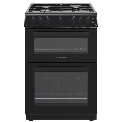FS 60cm Twin Cavity LPG Gas Cooker Black